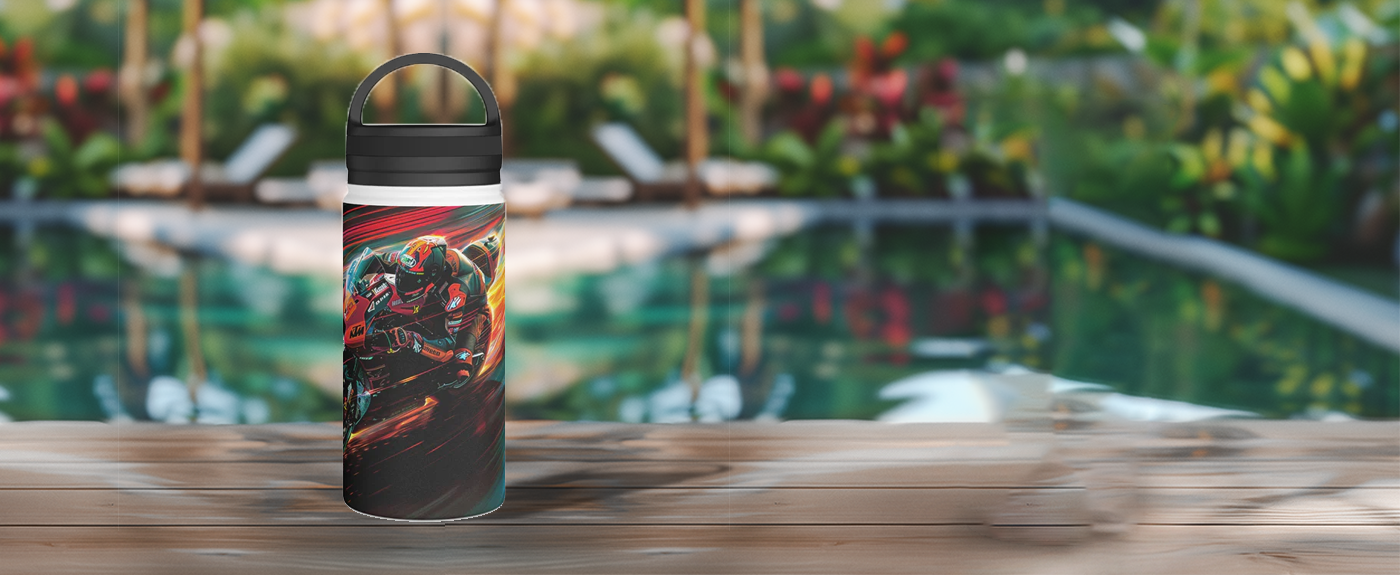 Water Bottle - Handle Lid