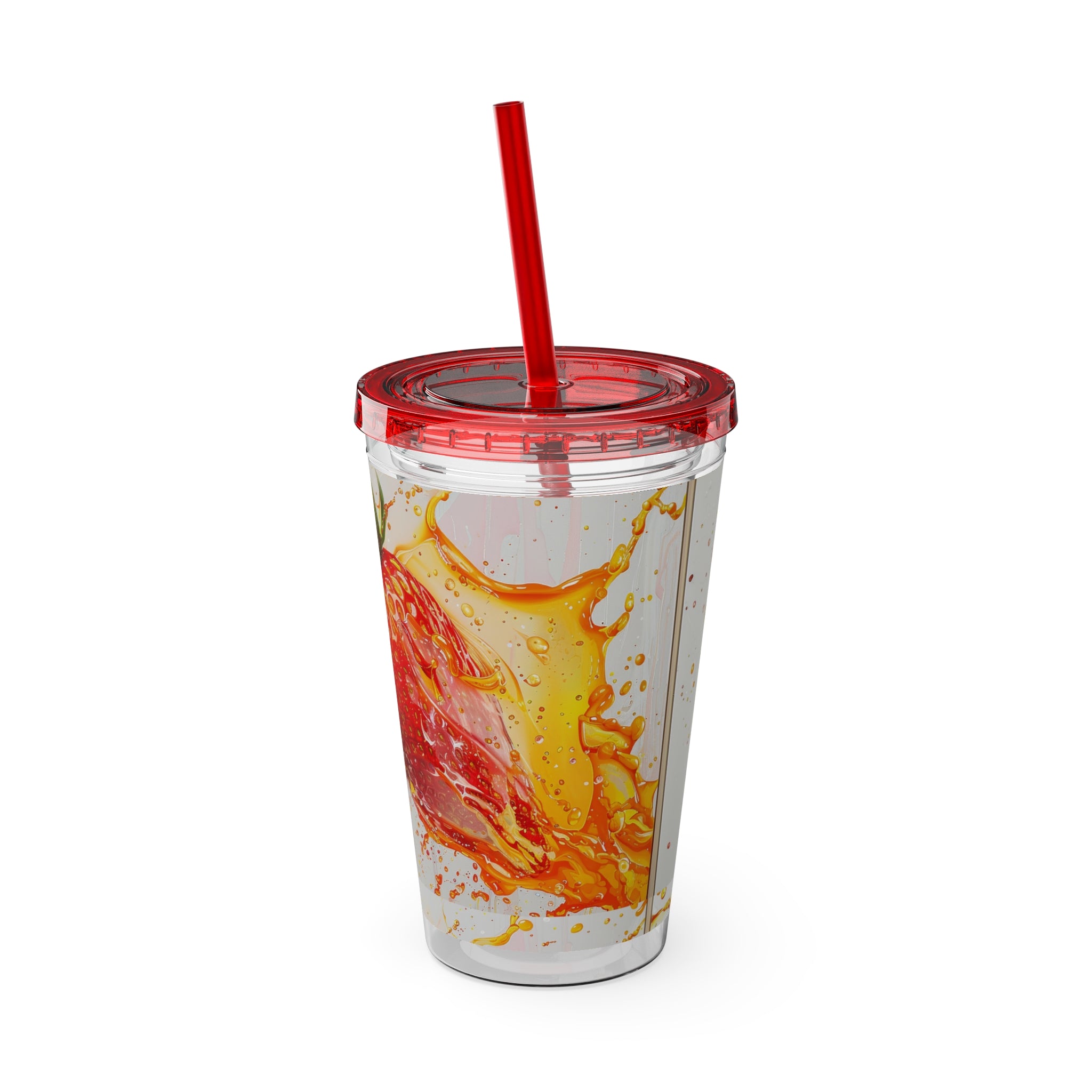 Sunsplash Tumbler with Straw, 16oz