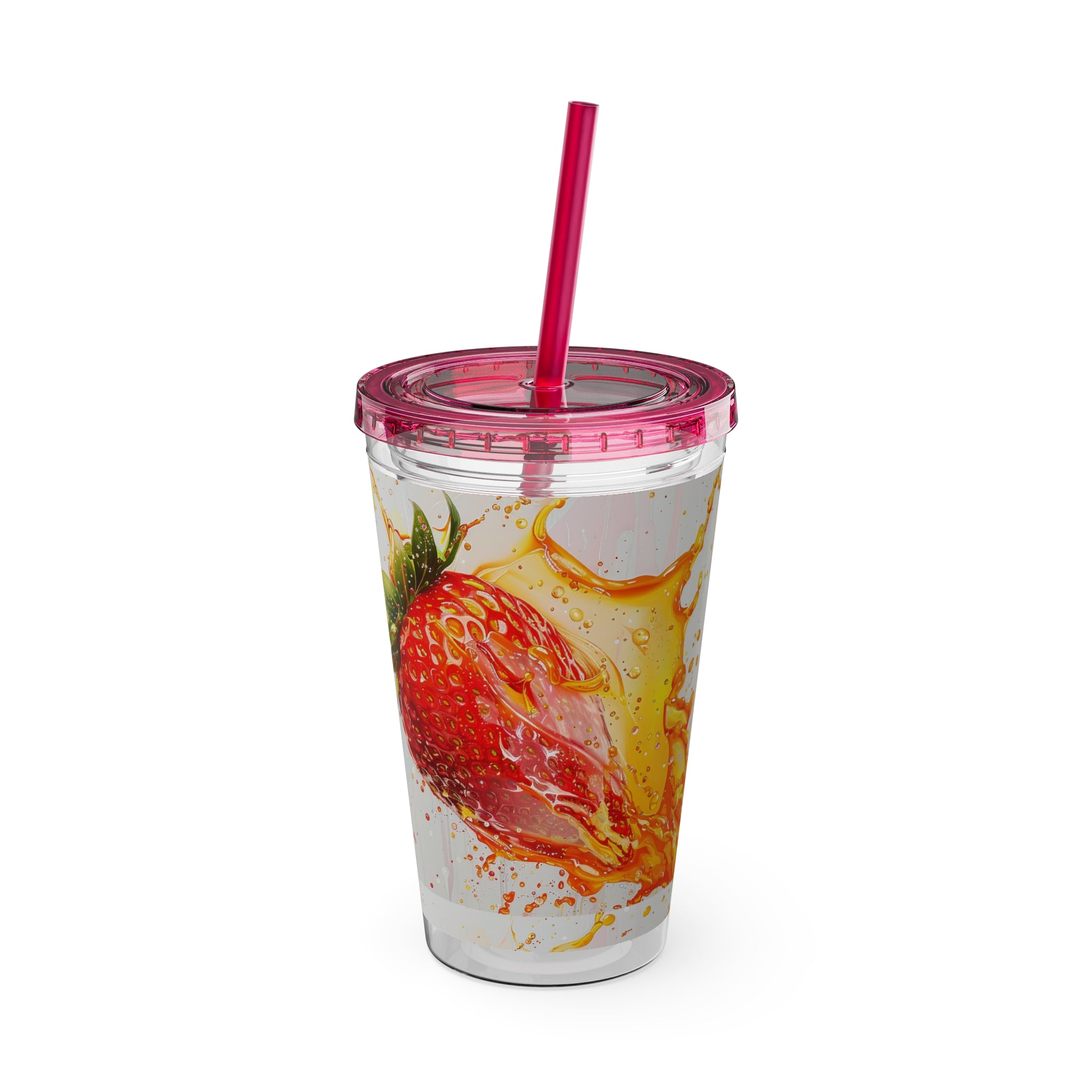 Sunsplash Tumbler with Straw, 16oz