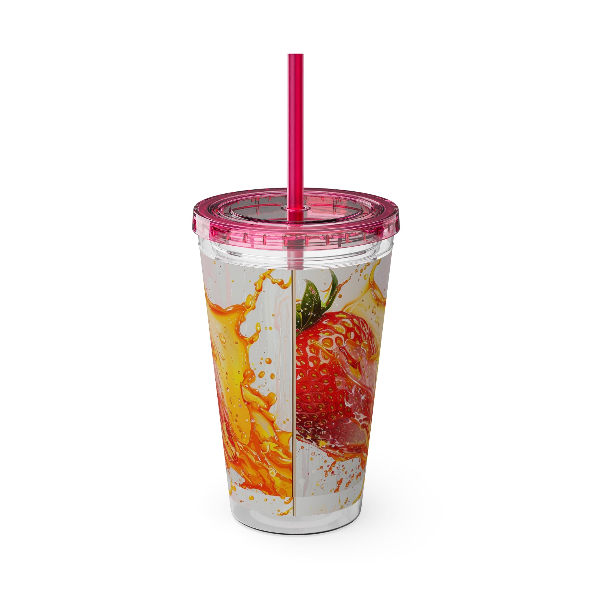 Sunsplash Tumbler with Straw, 16oz