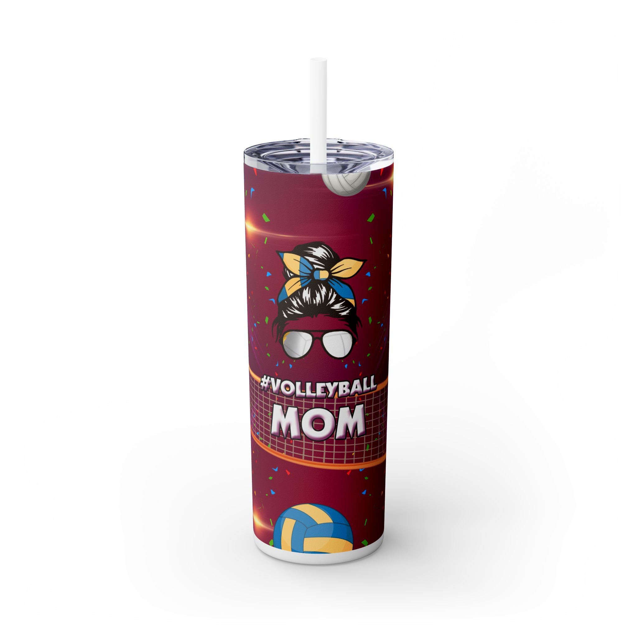 Skinny Tumbler with Straw, 20oz