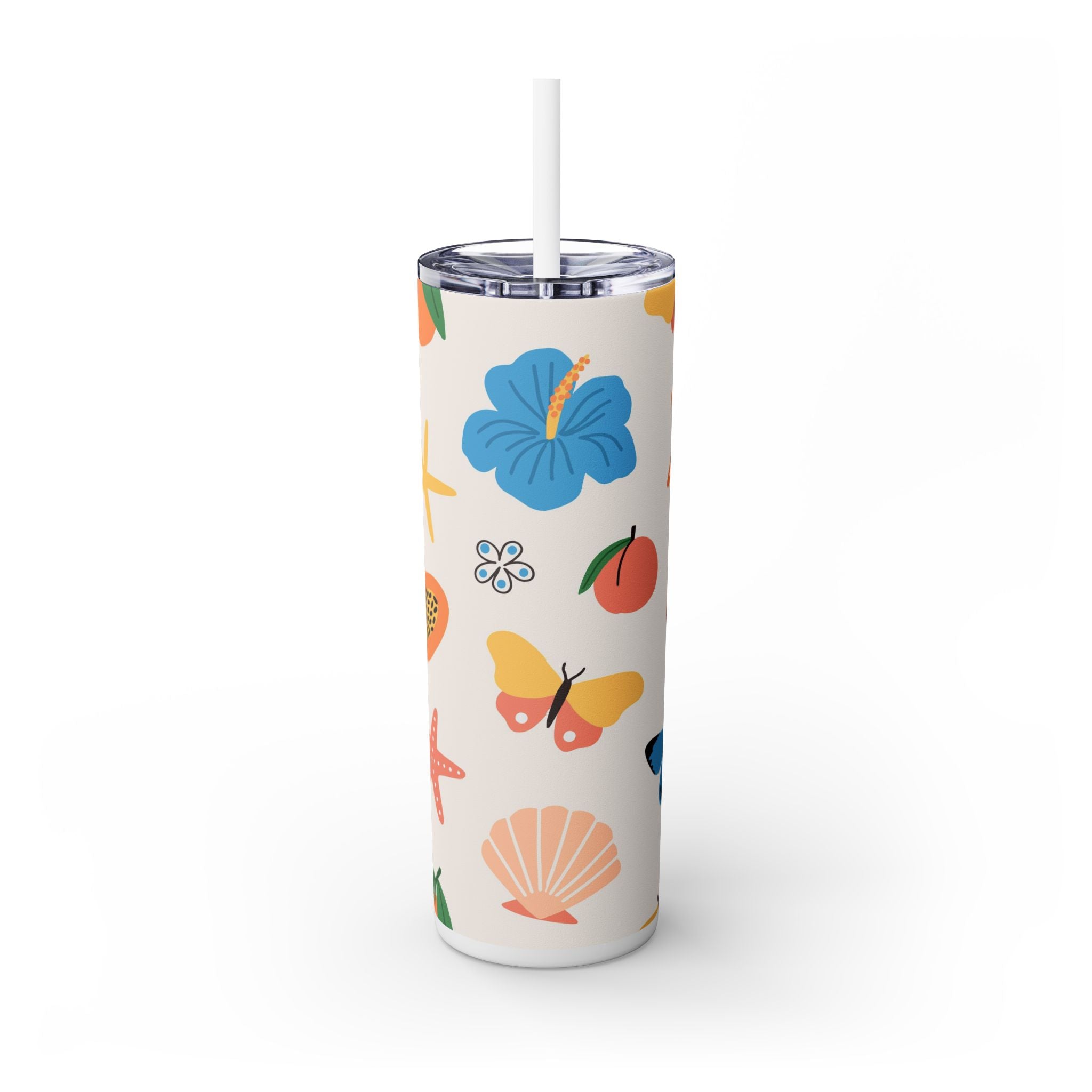 Skinny Tumbler with Straw, 20oz
