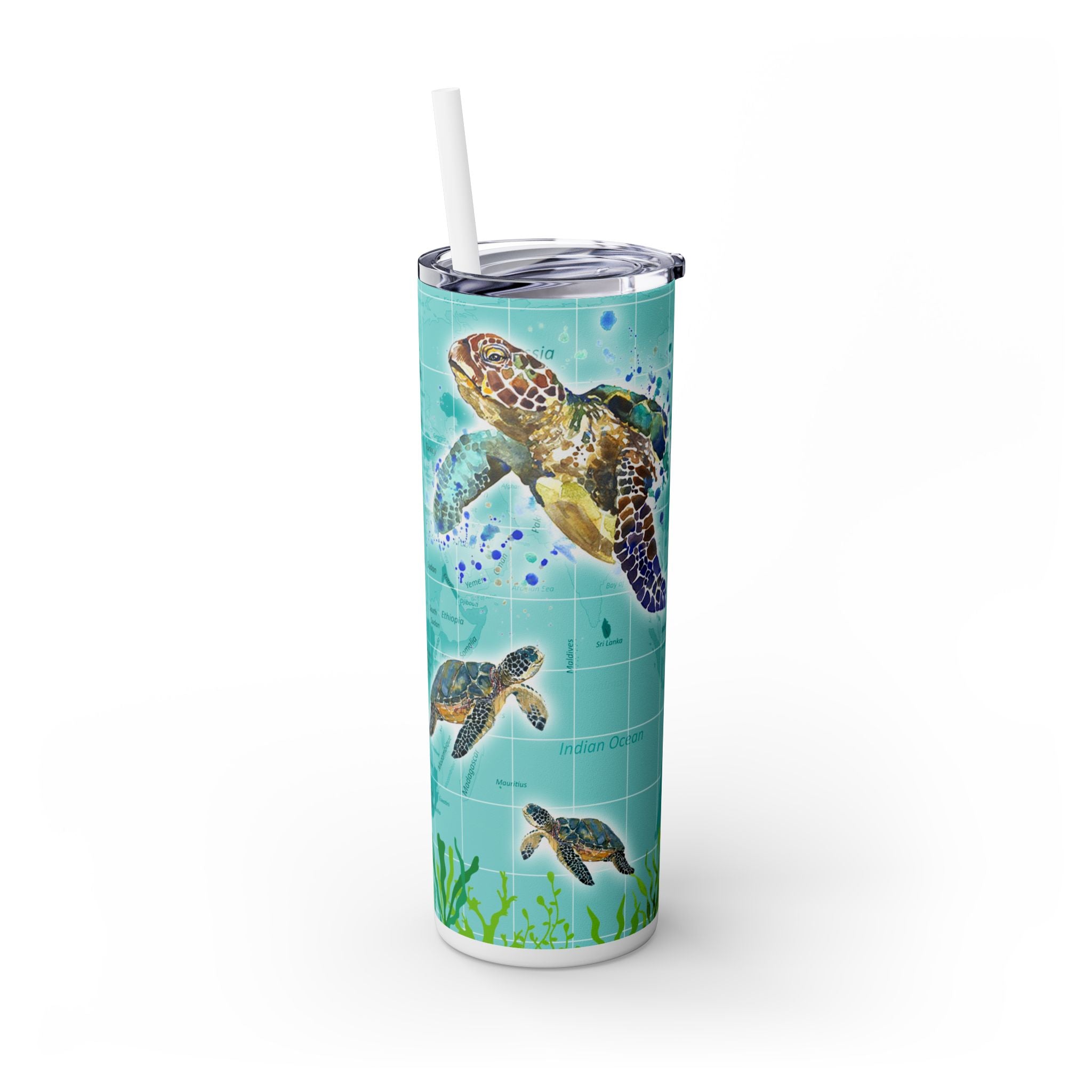 Skinny Tumbler with Straw, 20oz