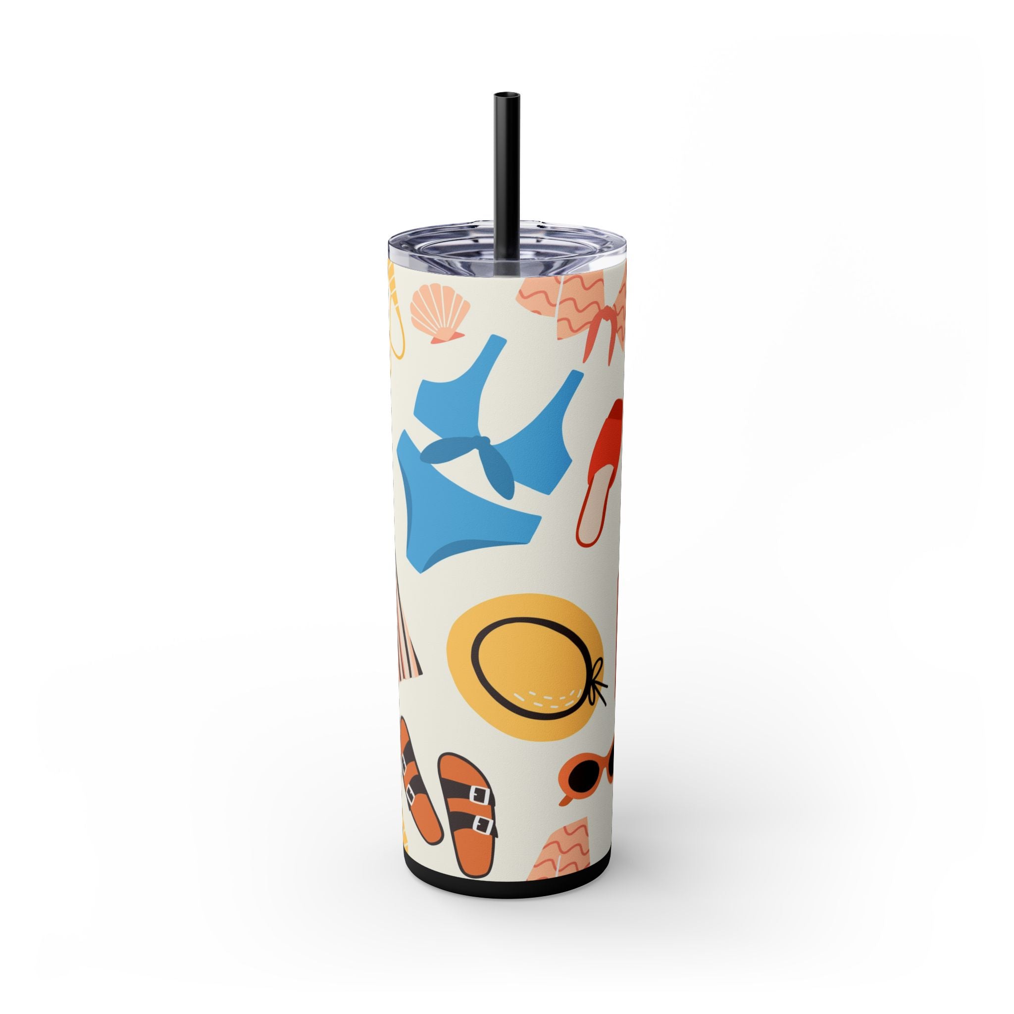 Skinny Tumbler with Straw, 20oz