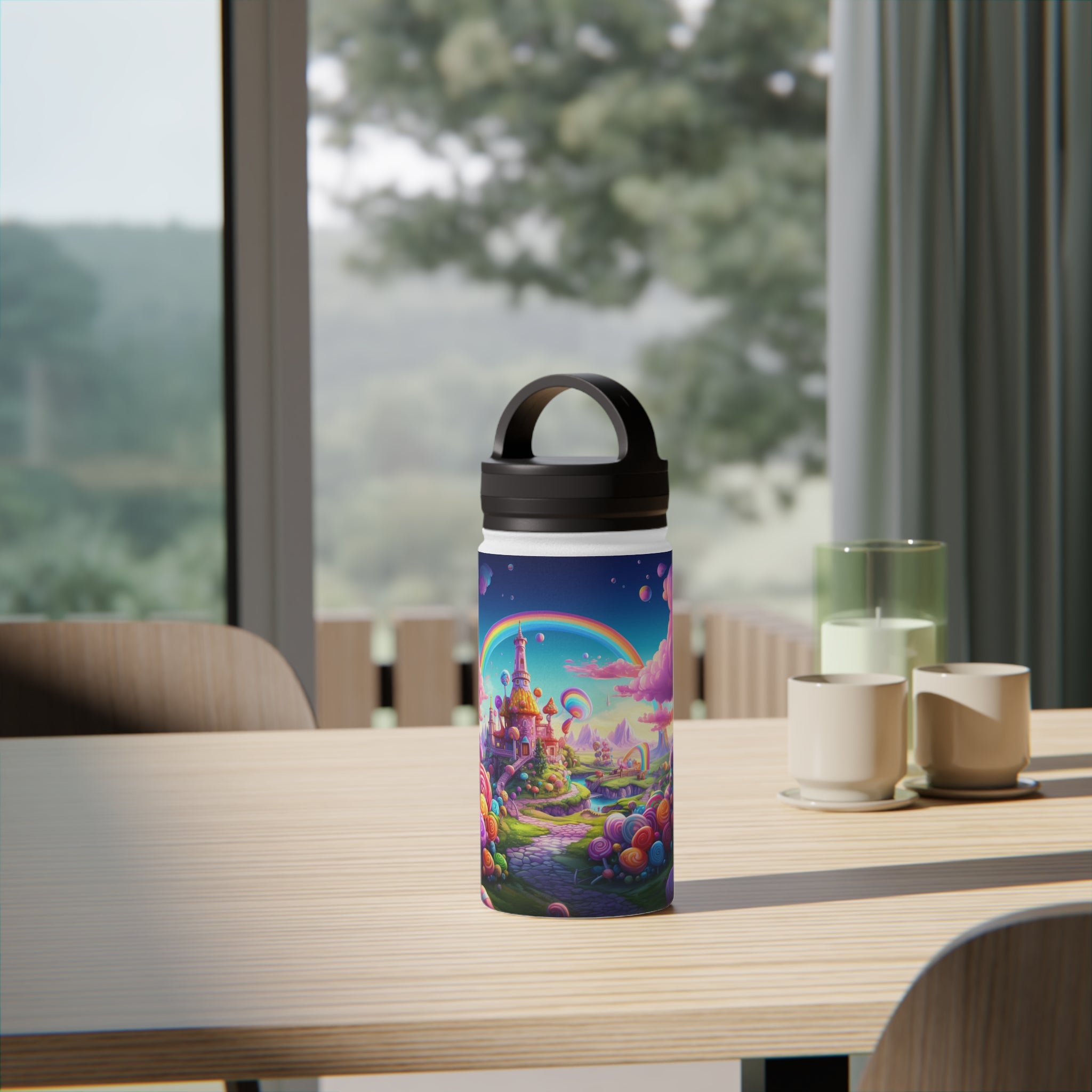 Vibrant Holiday Adventure Bottle: Stainless Steel
