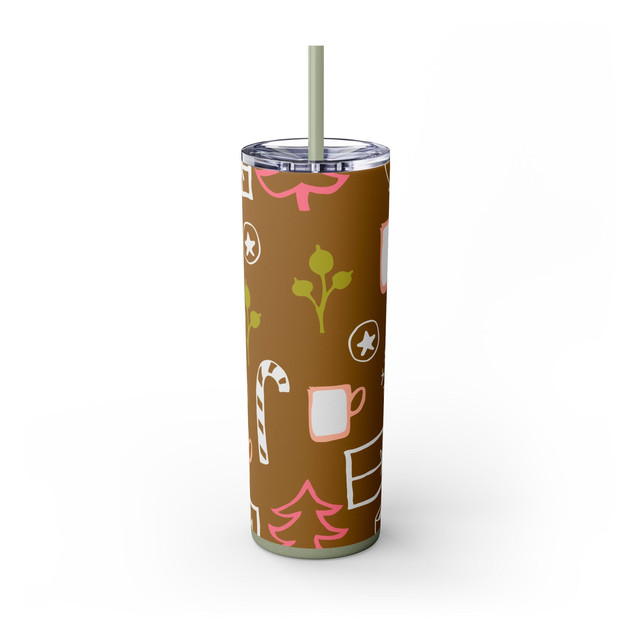 Christmas Magic 20oz Skinny Tumbler with Straw