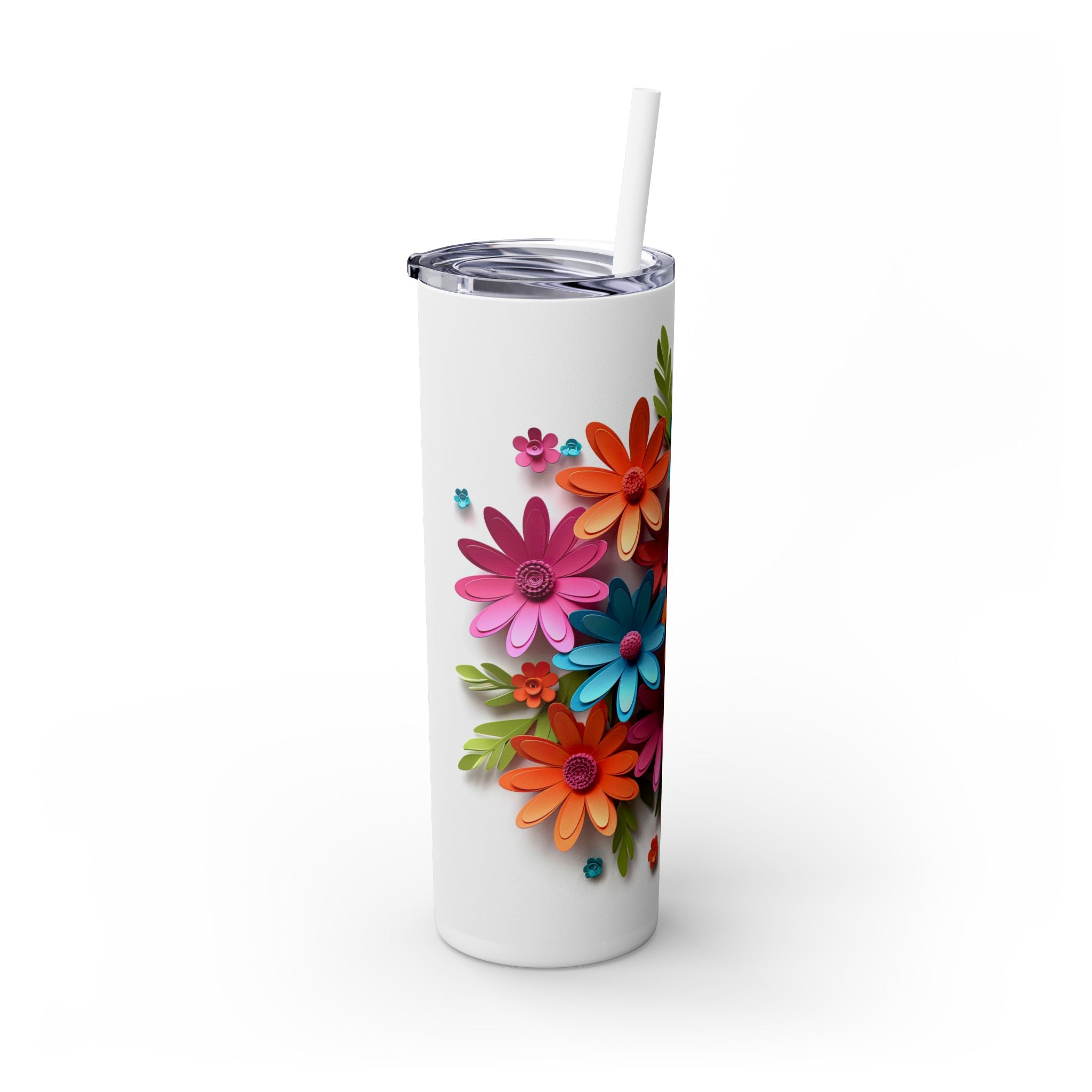 Skinny Tumbler with Straw, 20oz