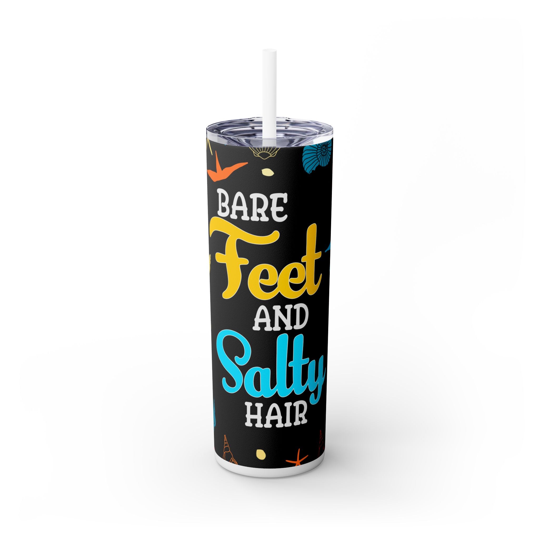Skinny Tumbler with Straw, 20oz