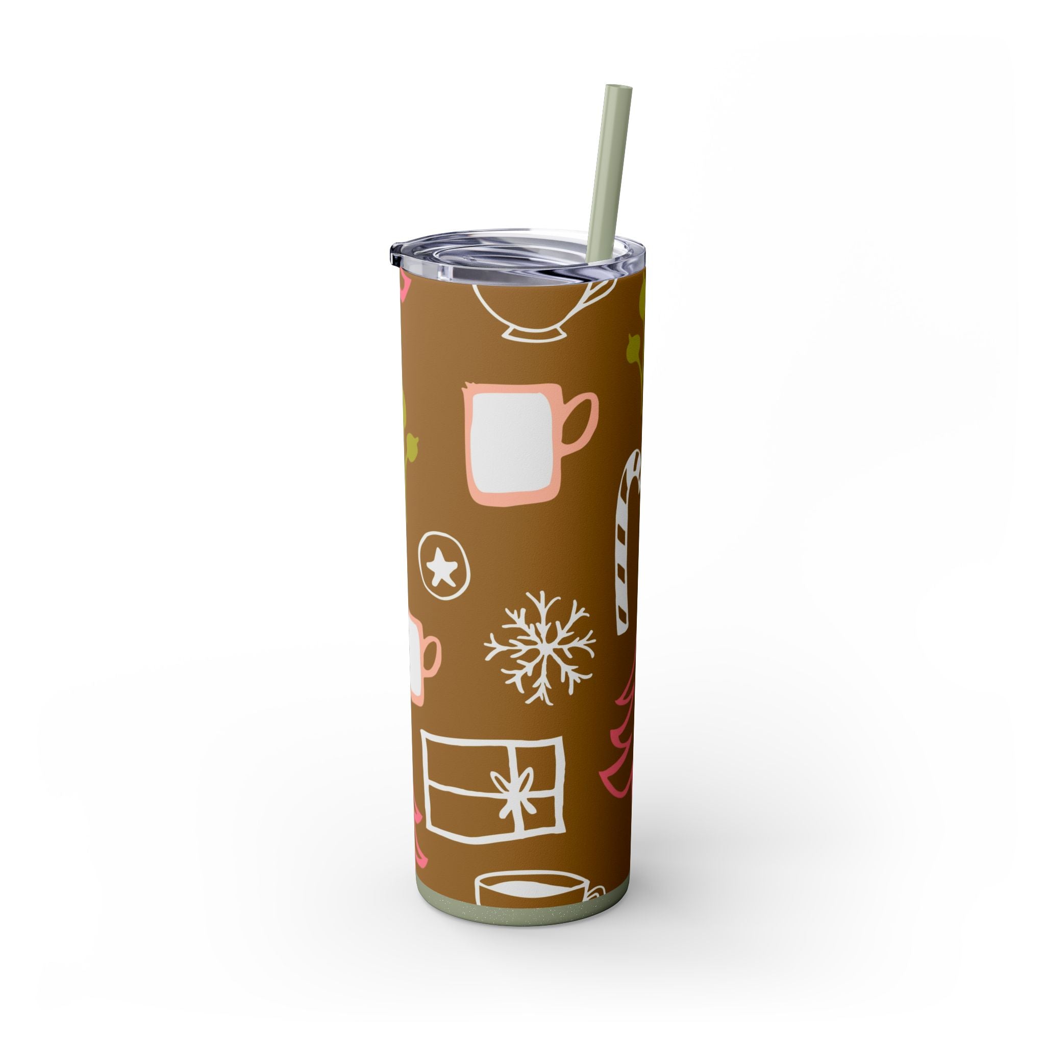 Christmas Magic 20oz Skinny Tumbler with Straw