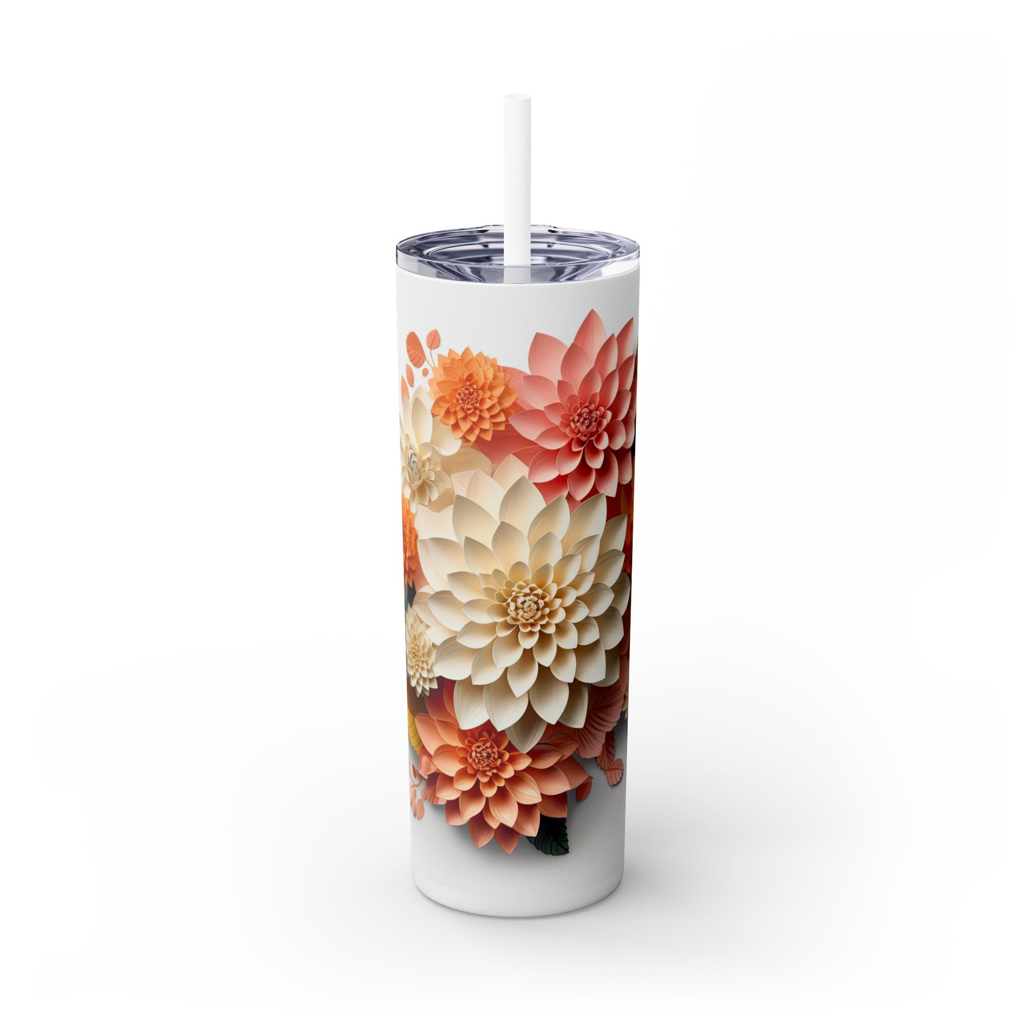 Skinny Tumbler with Straw, 20oz