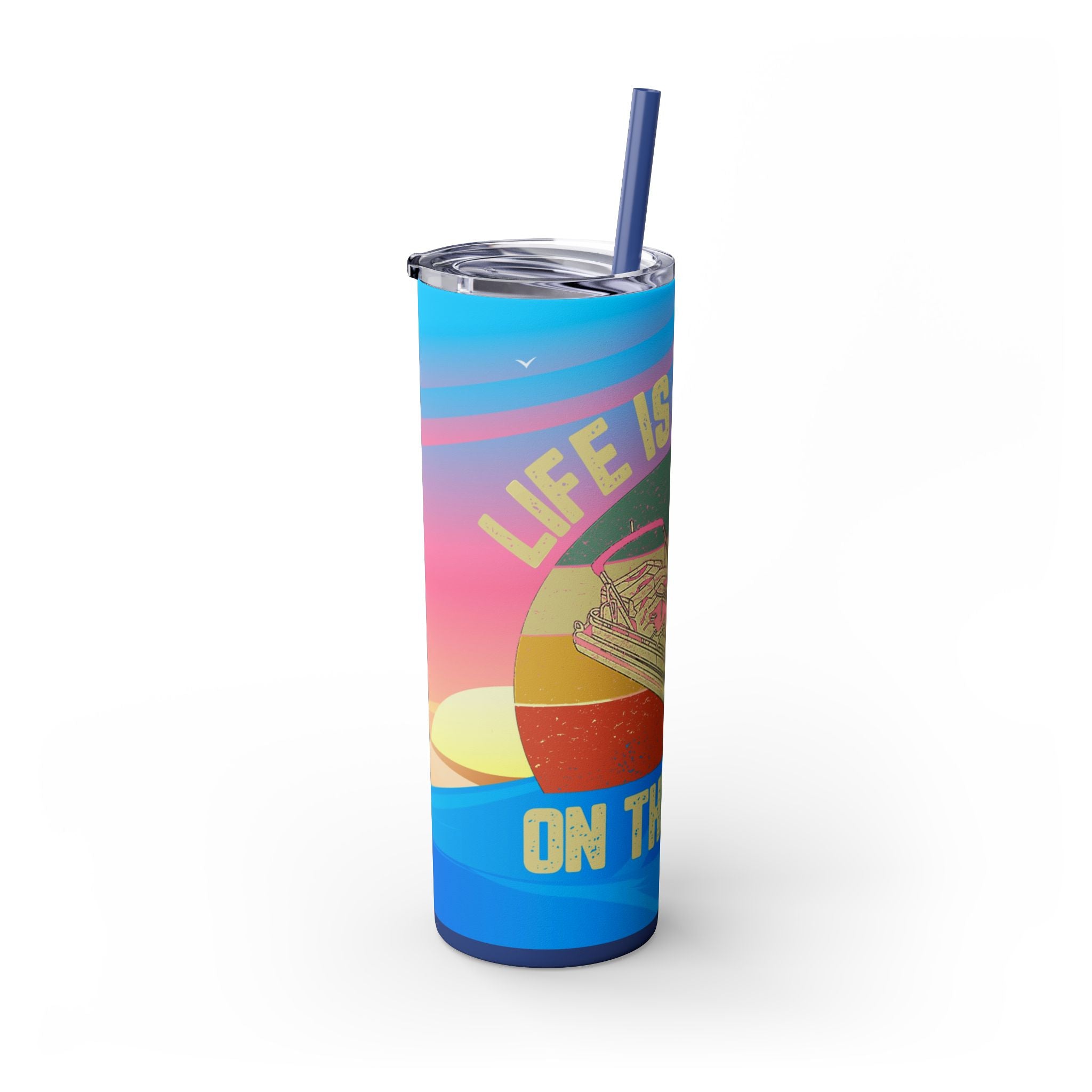 Skinny Tumbler with Straw, 20oz