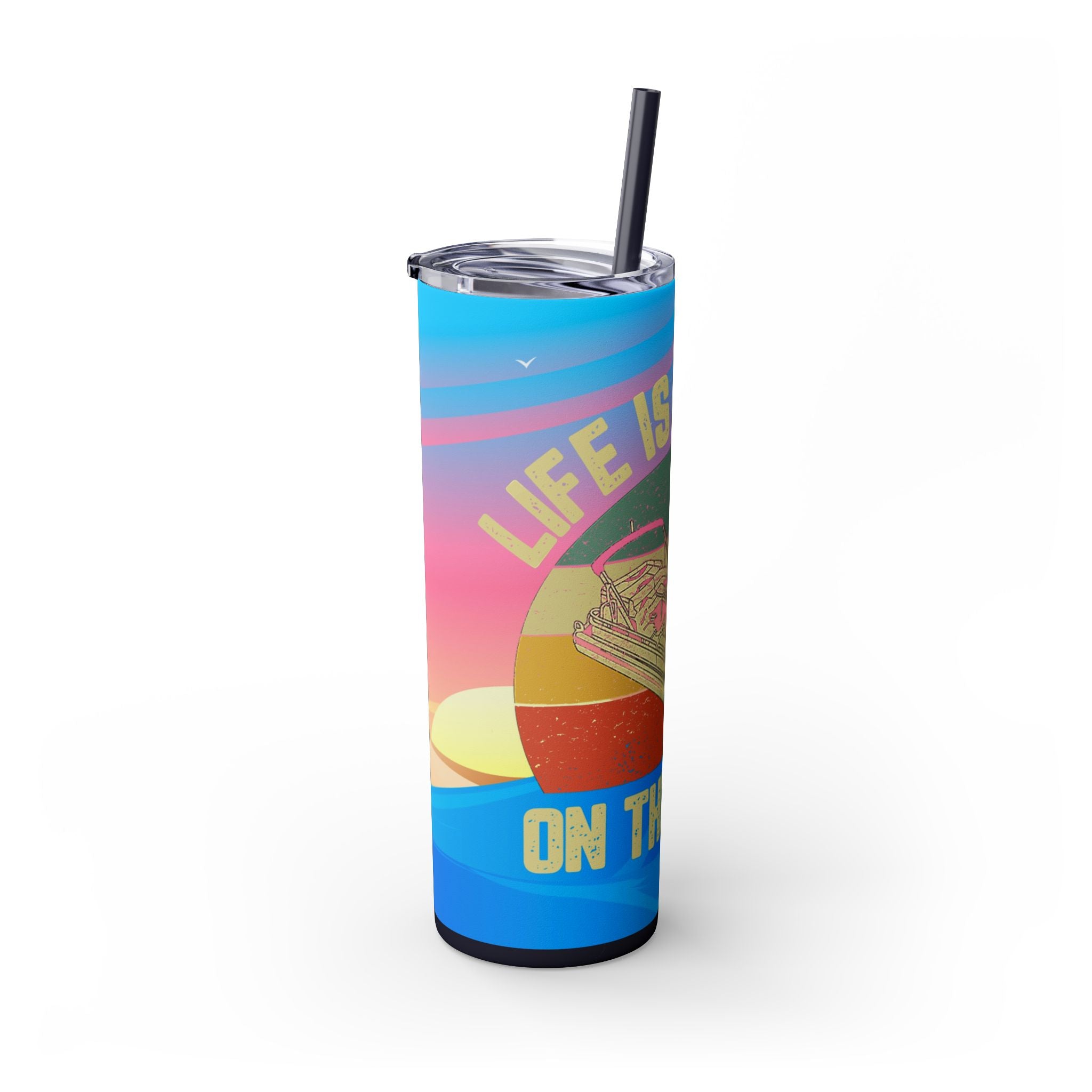 Skinny Tumbler with Straw, 20oz