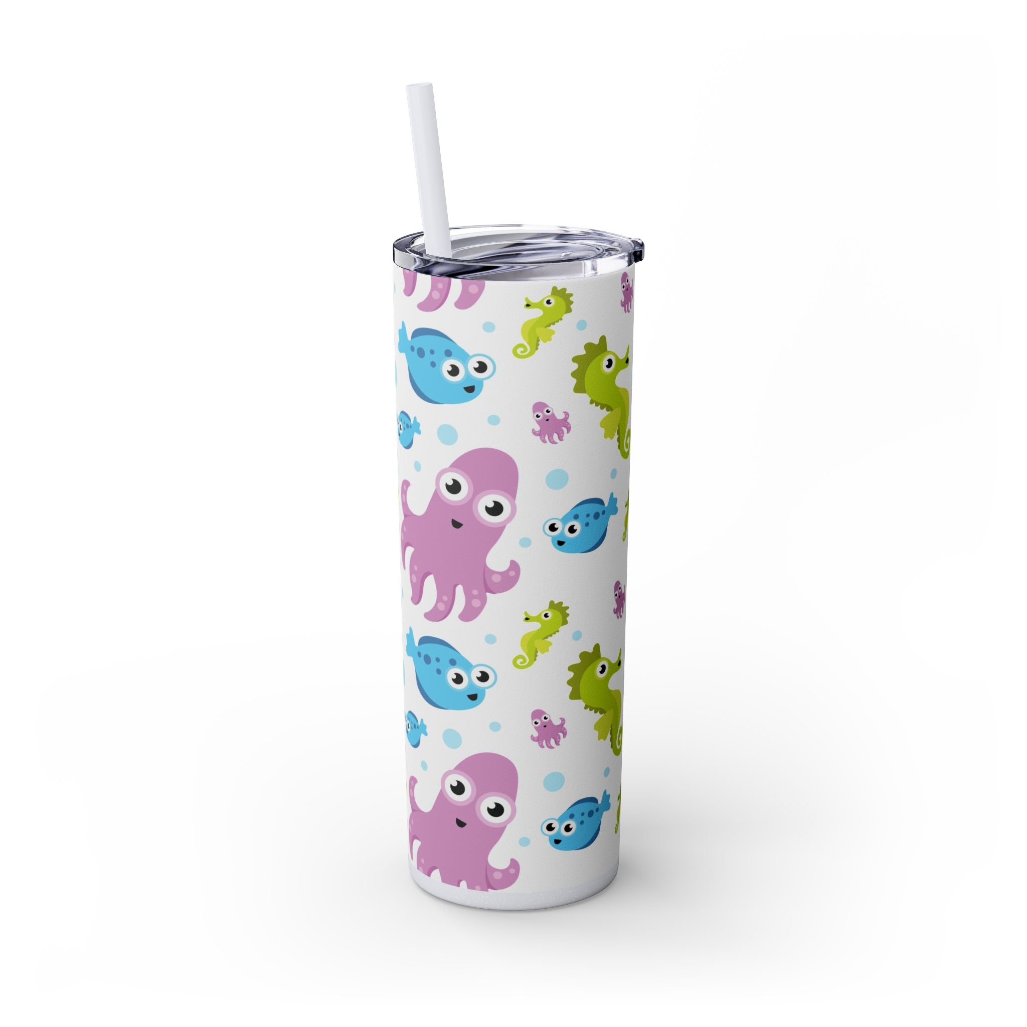 Skinny Tumbler with Straw, 20oz