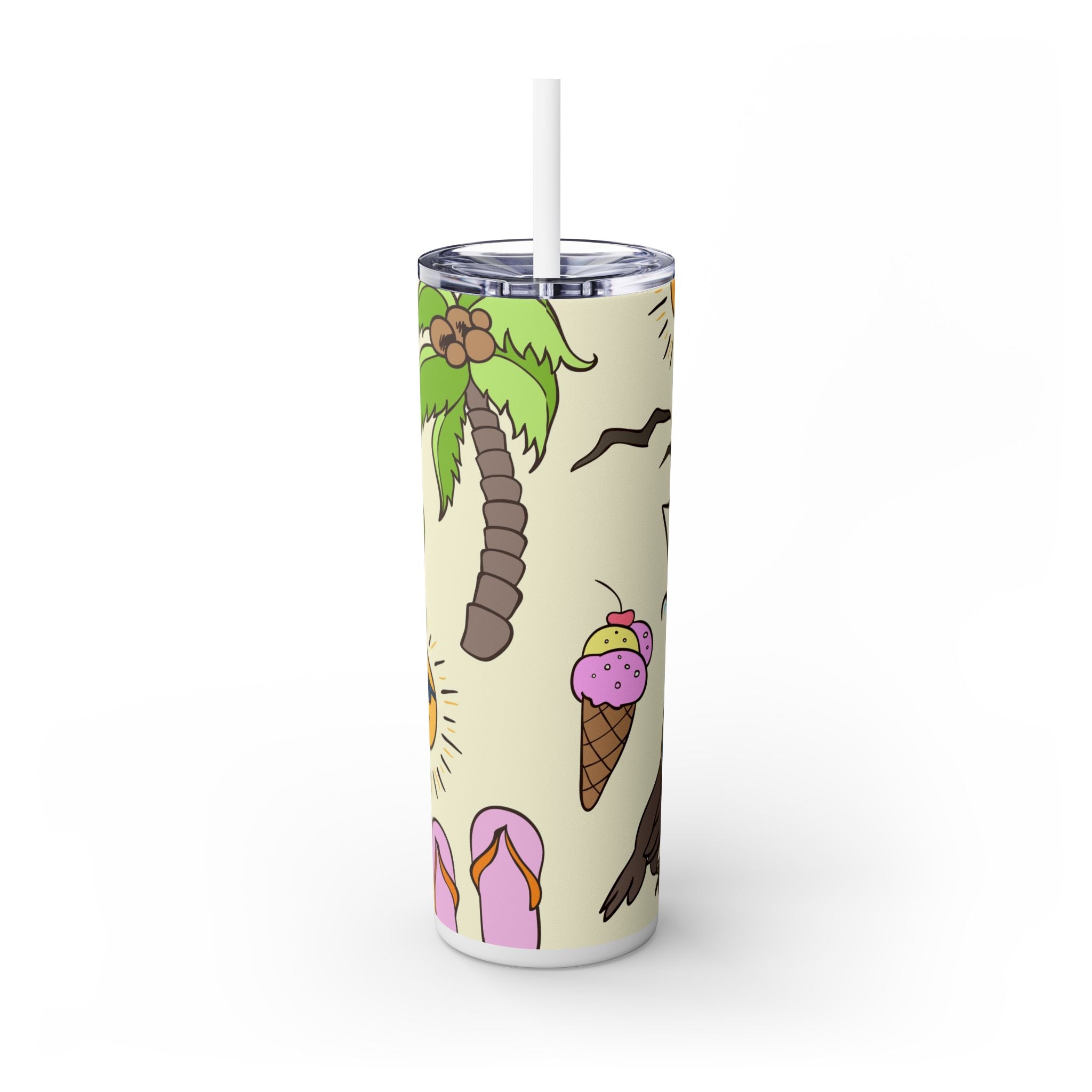 Skinny Tumbler with Straw, 20oz