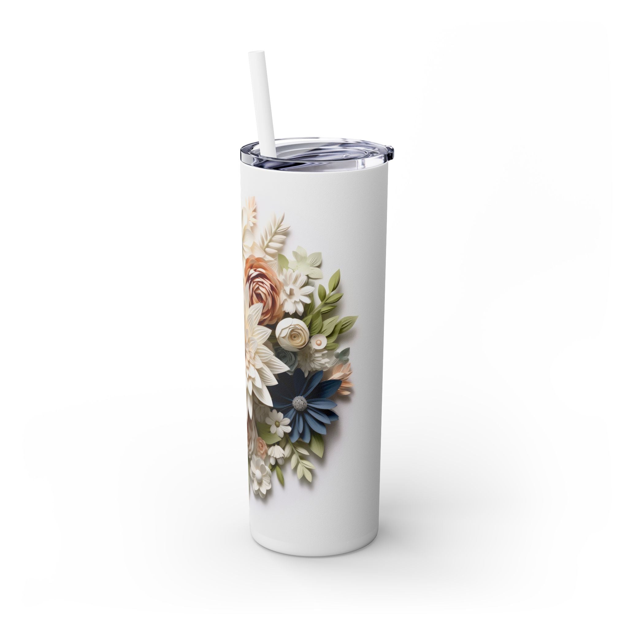 Skinny Tumbler with Straw, 20oz