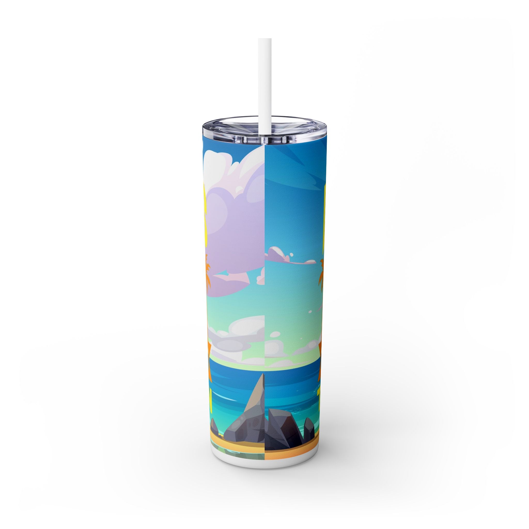 Skinny Tumbler with Straw, 20oz