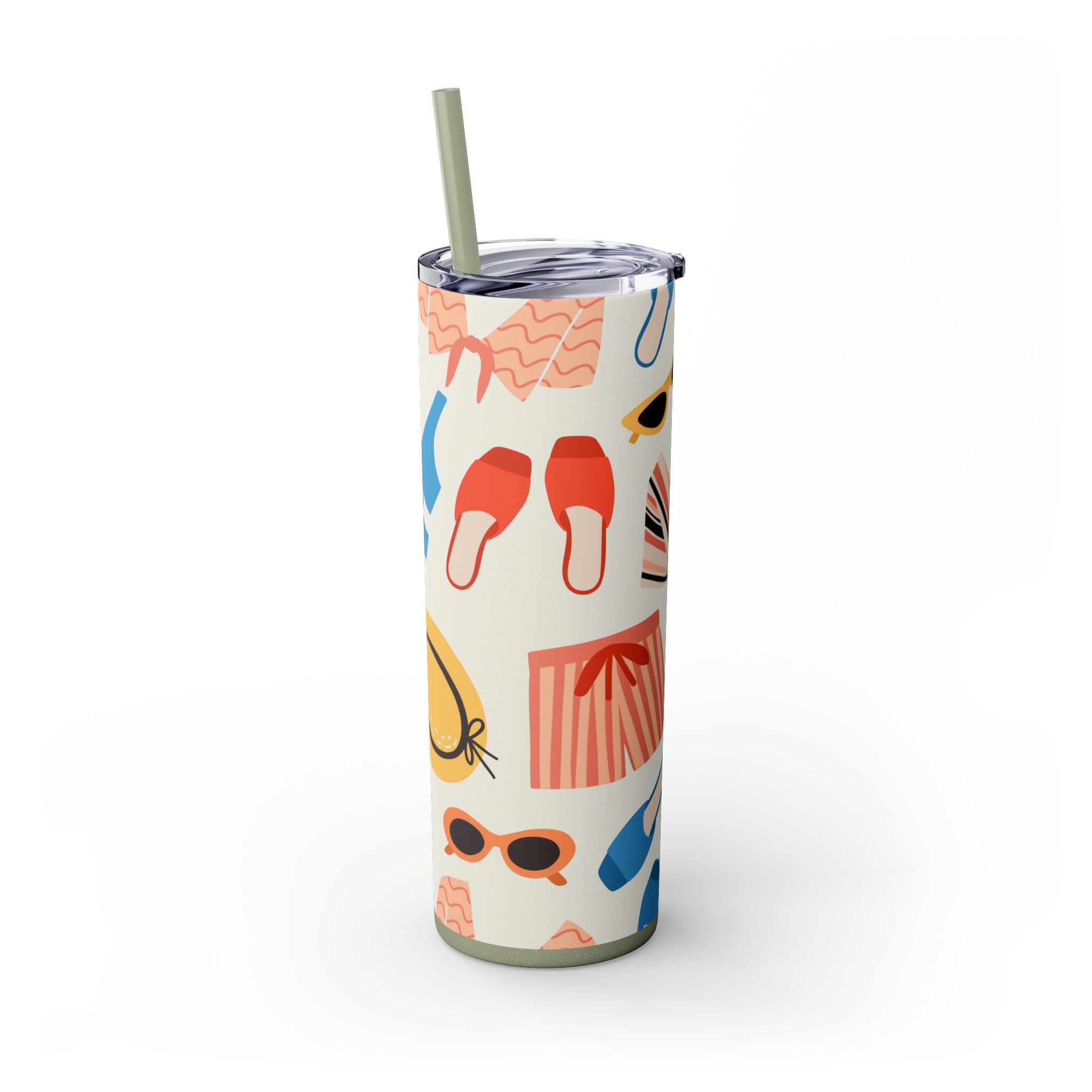 Skinny Tumbler with Straw, 20oz