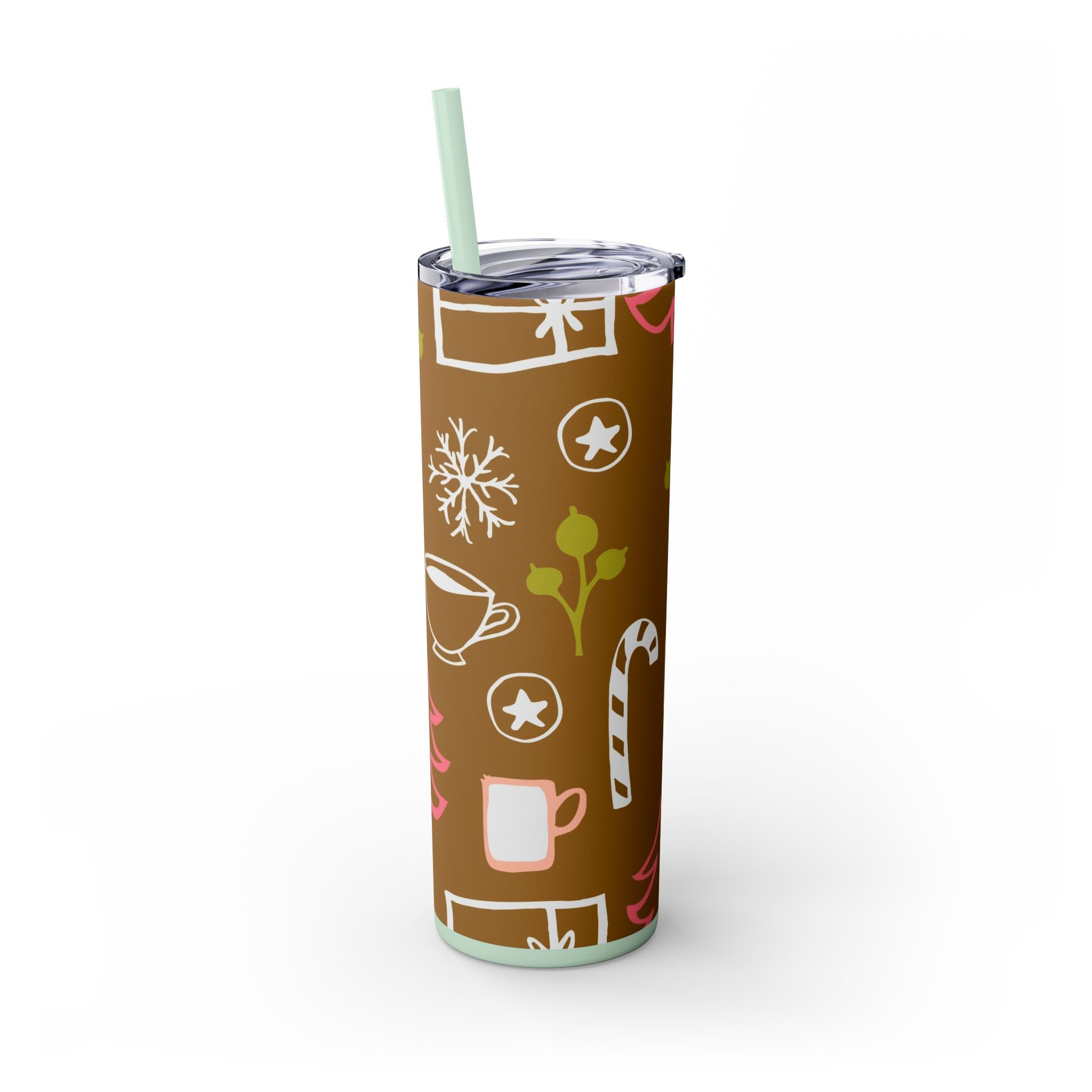Christmas Magic 20oz Skinny Tumbler with Straw