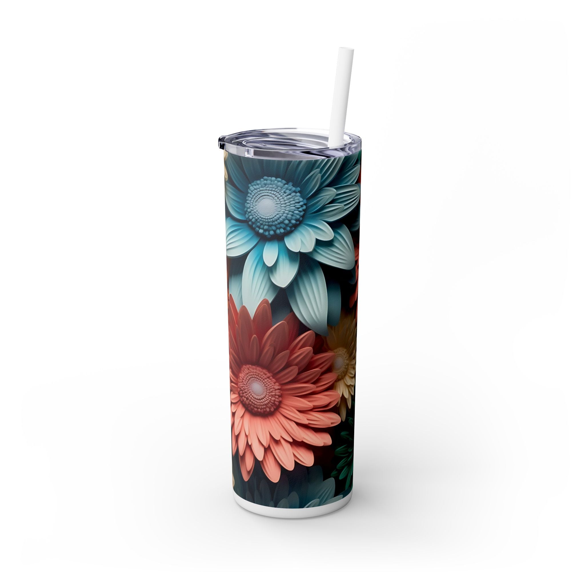 Skinny Tumbler with Straw, 20oz