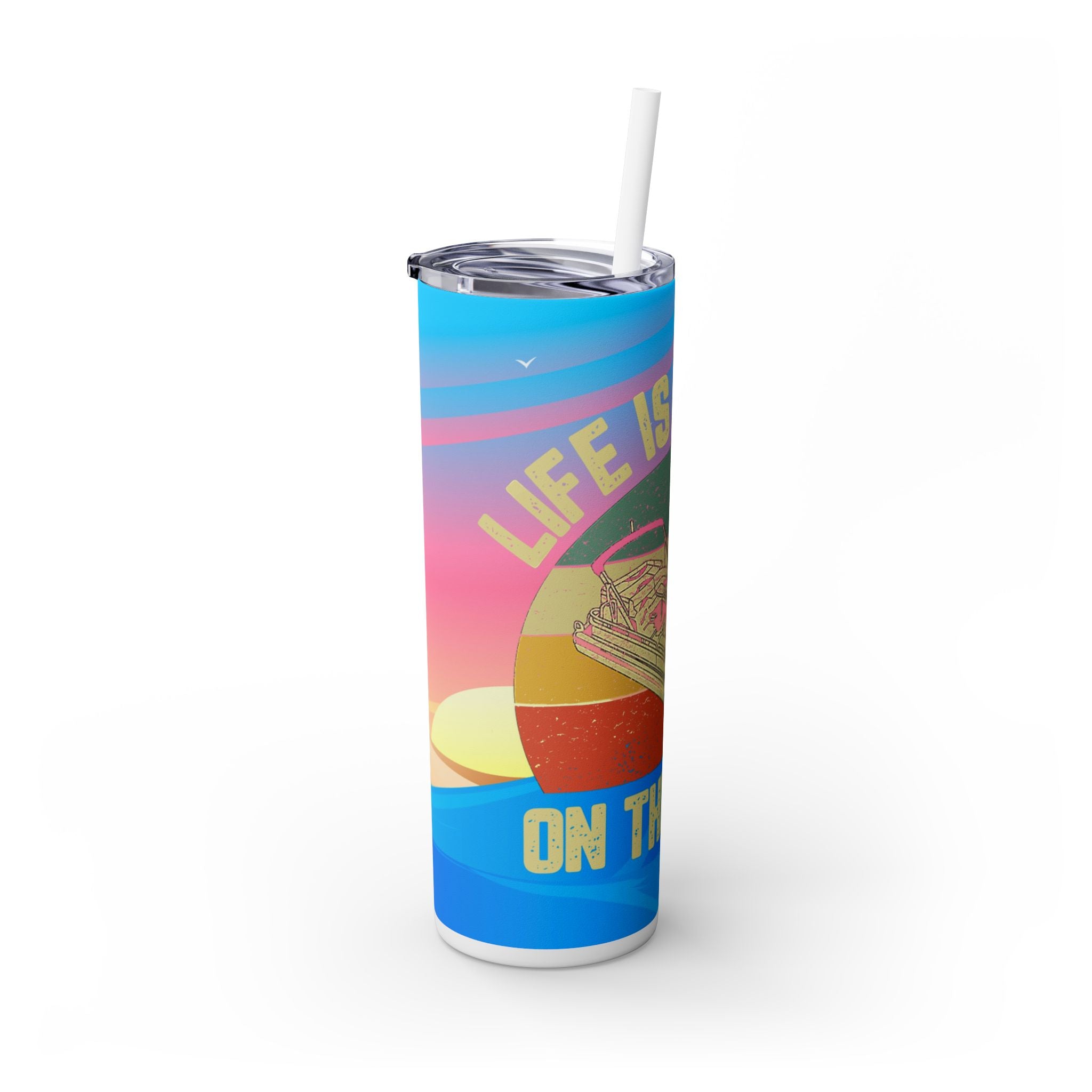 Skinny Tumbler with Straw, 20oz