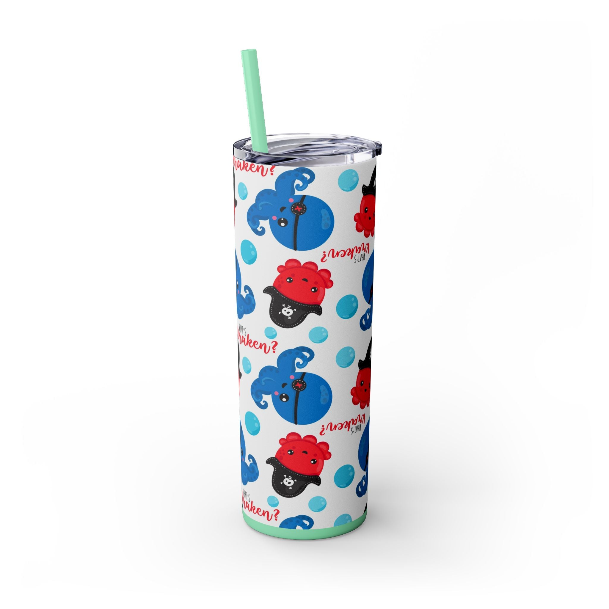 Chilling Sips: 20oz Skinny Tumbler for Halloween