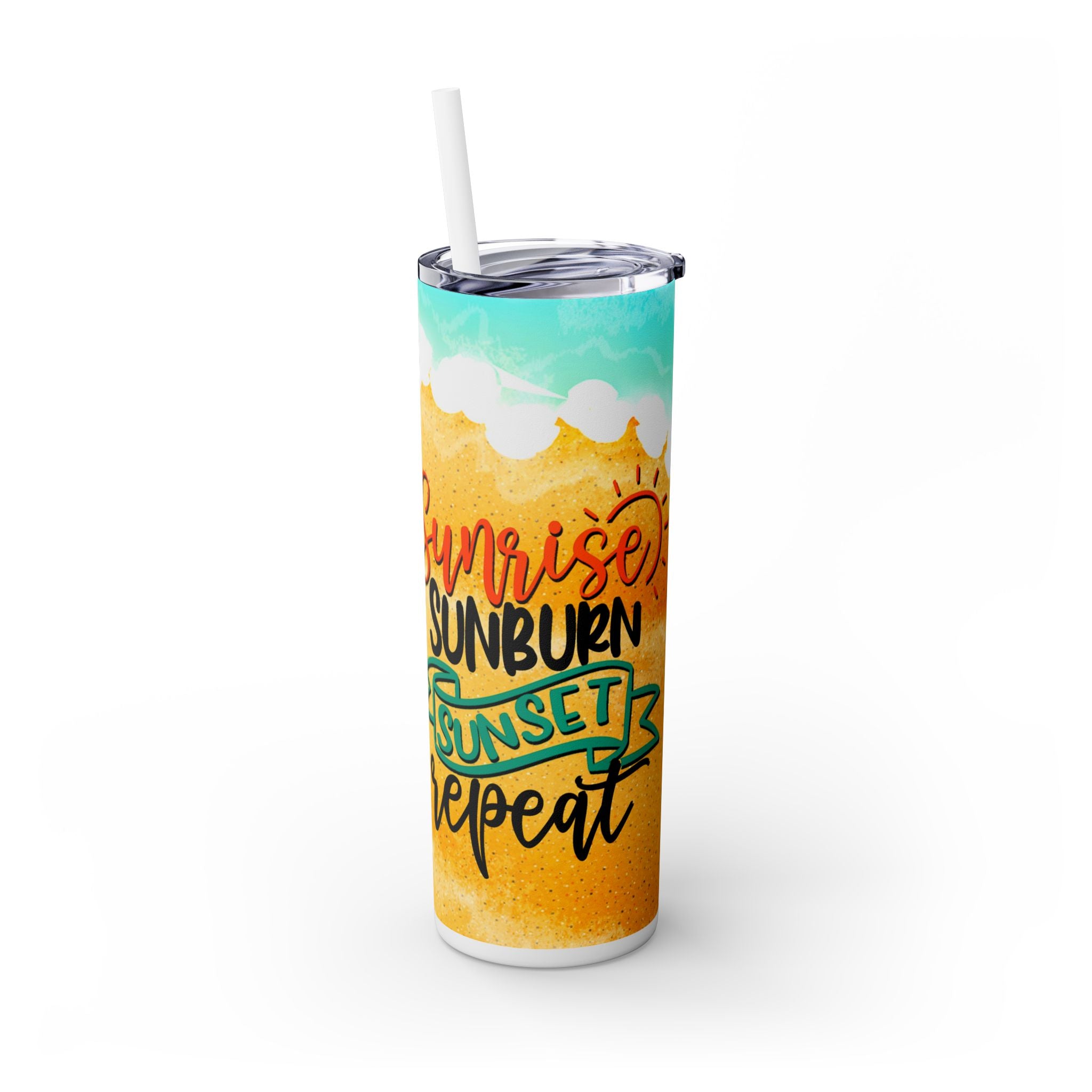 Skinny Tumbler with Straw, 20oz