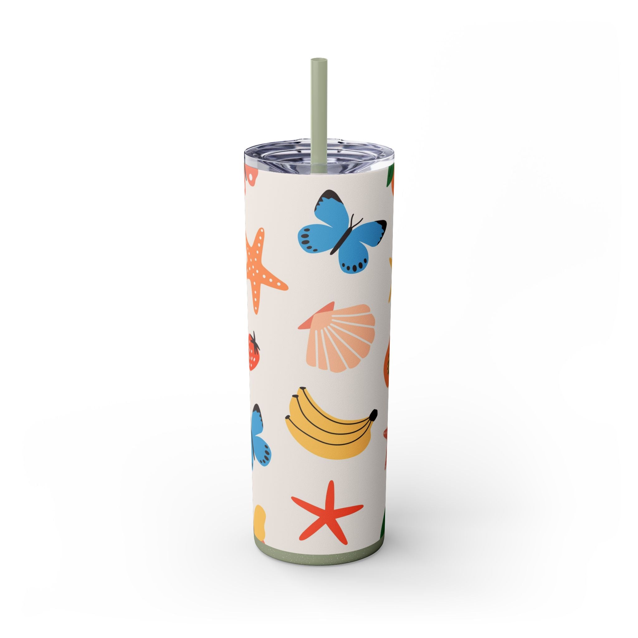 Skinny Tumbler with Straw, 20oz