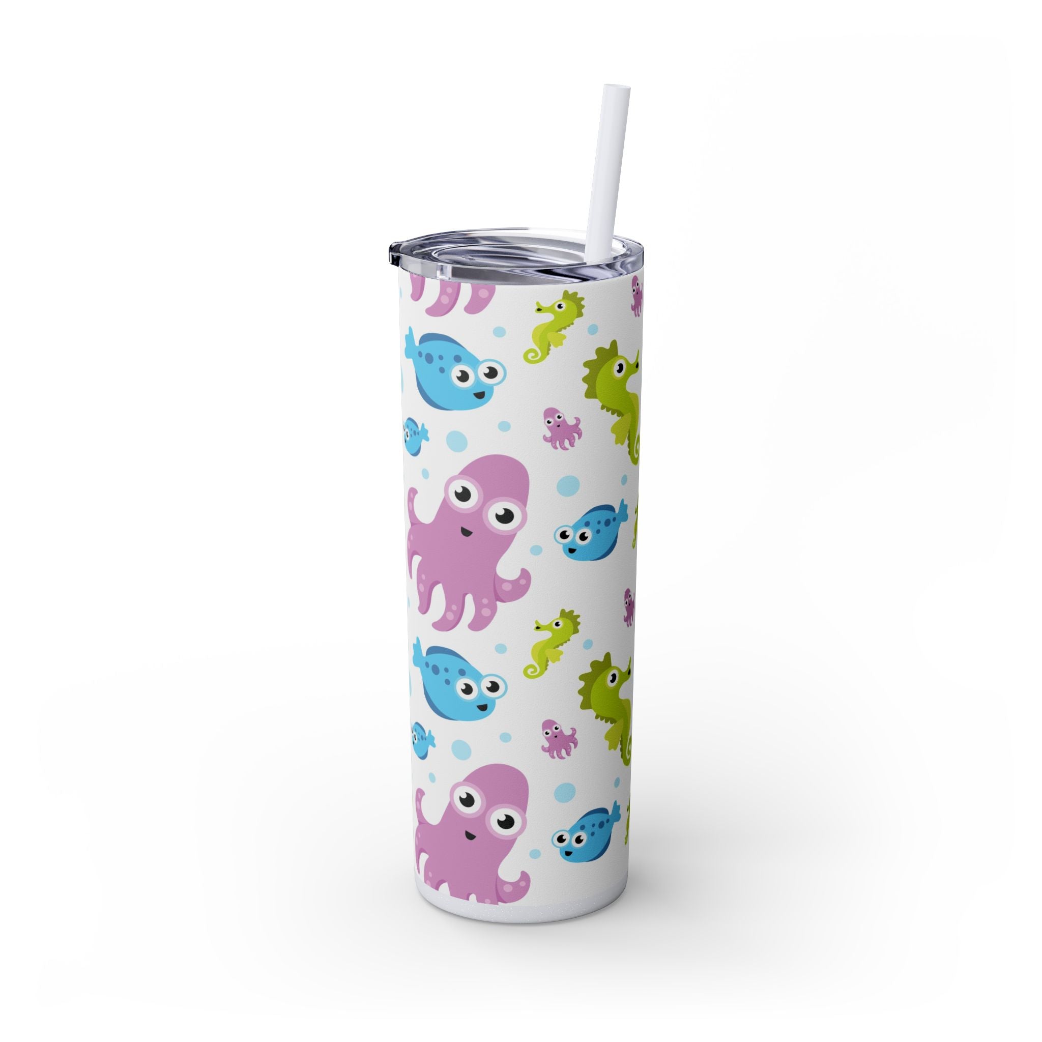 Skinny Tumbler with Straw, 20oz