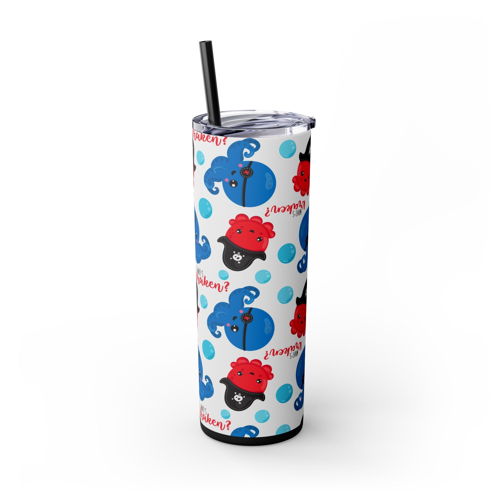 Chilling Sips: 20oz Skinny Tumbler for Halloween