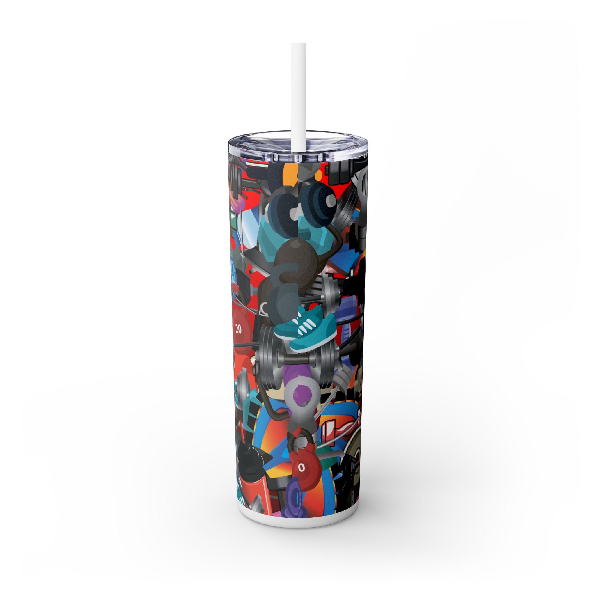 Skinny Tumbler with Straw, 20oz
