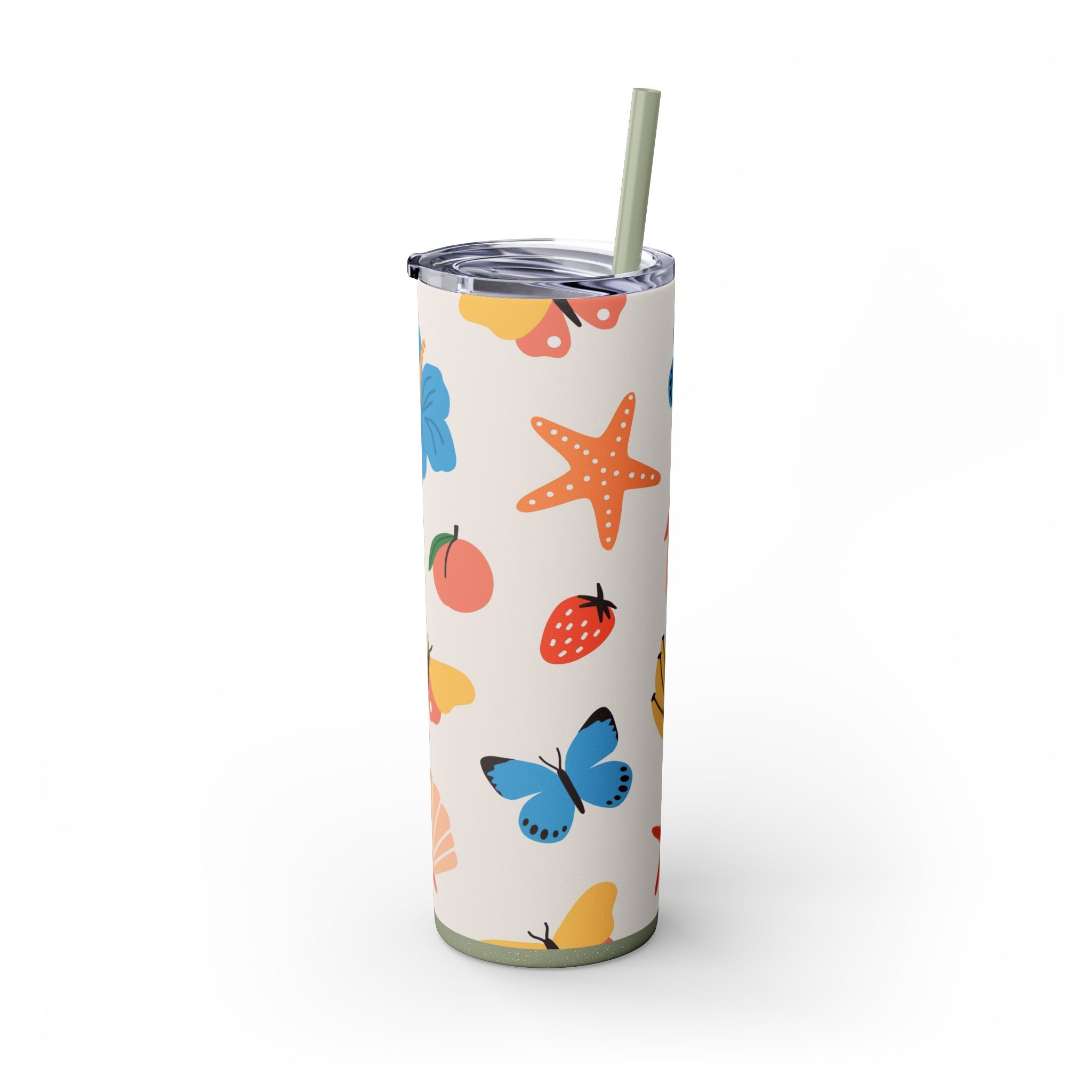 Skinny Tumbler with Straw, 20oz
