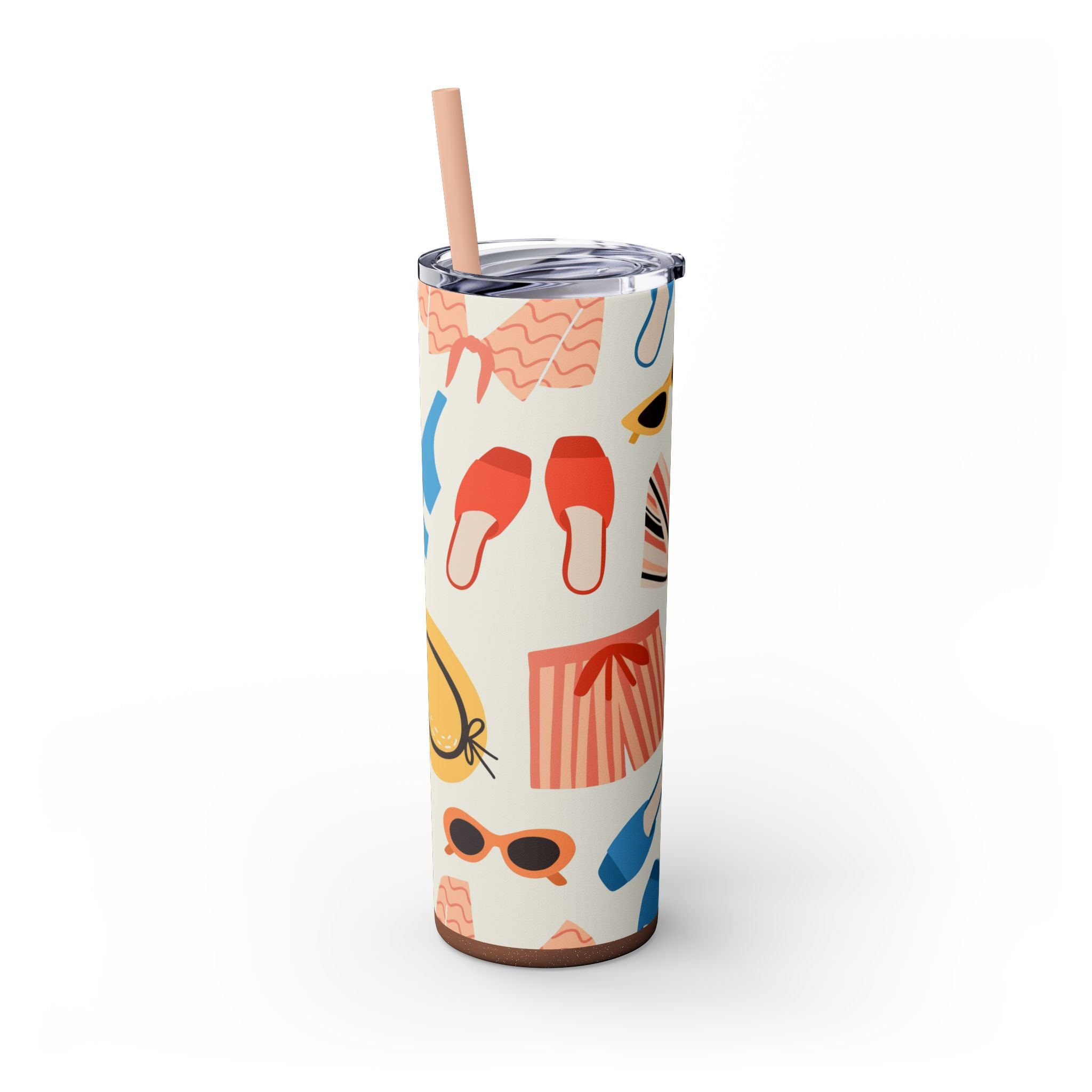 Skinny Tumbler with Straw, 20oz