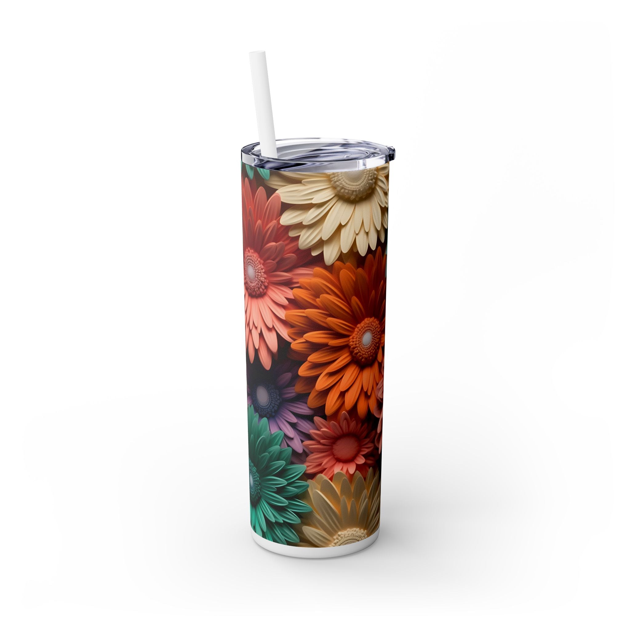 Skinny Tumbler with Straw, 20oz