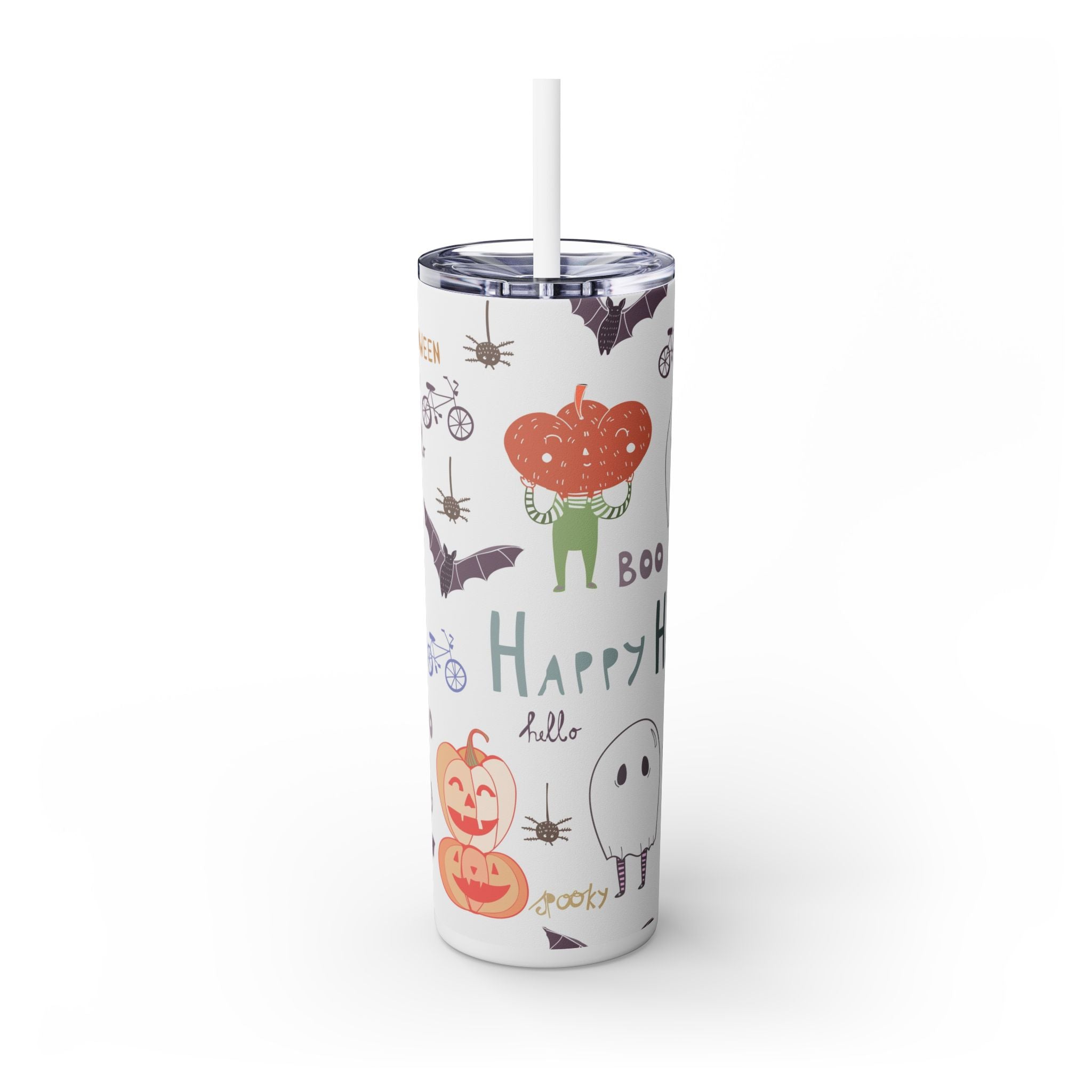 Skinny Tumbler with Straw, 20oz