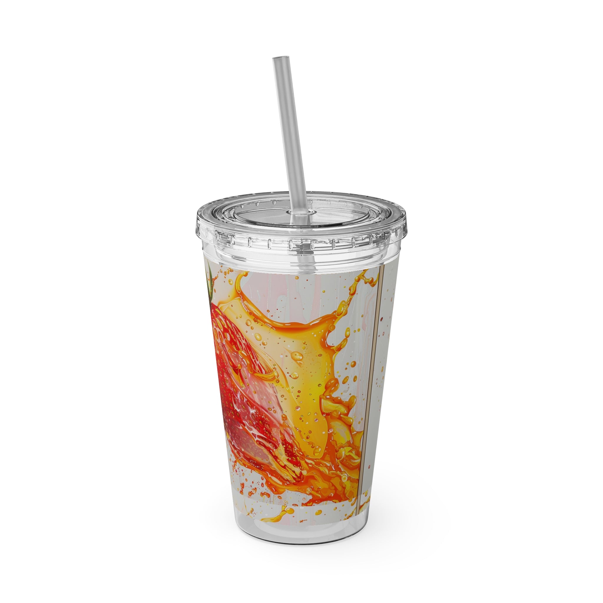Sunsplash Tumbler with Straw, 16oz