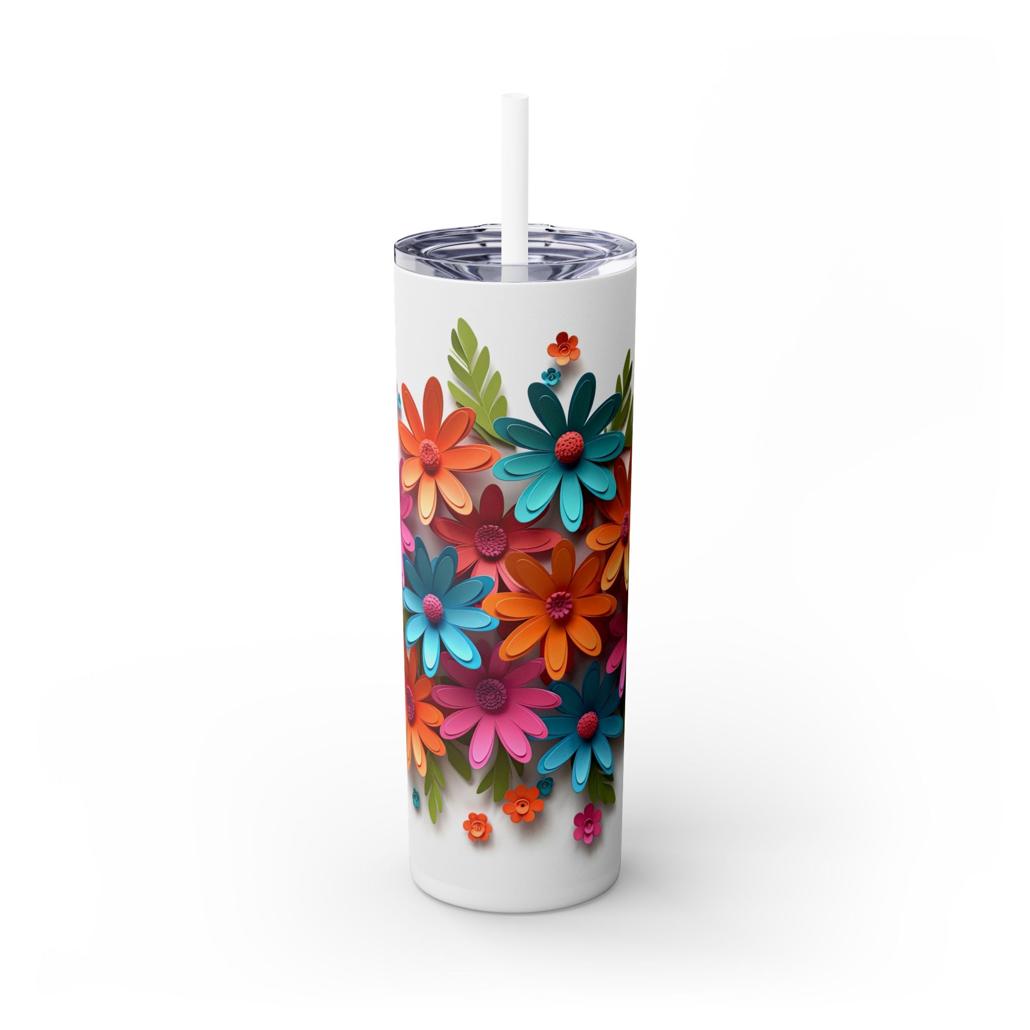Skinny Tumbler with Straw, 20oz