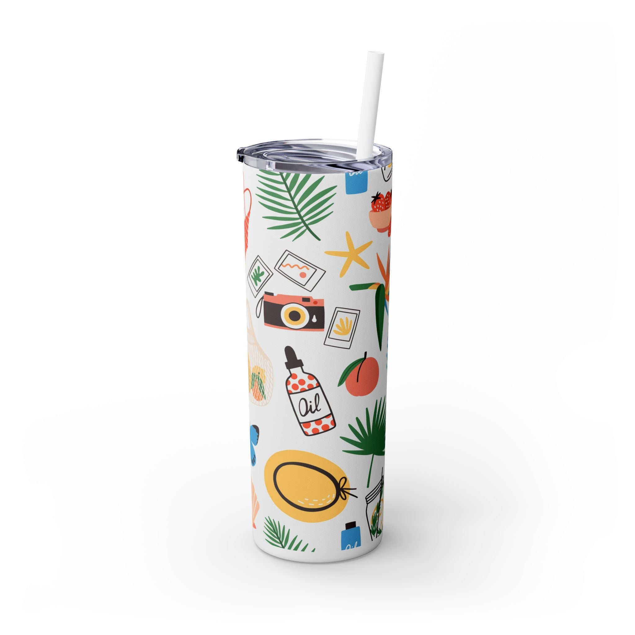 Skinny Tumbler with Straw, 20oz