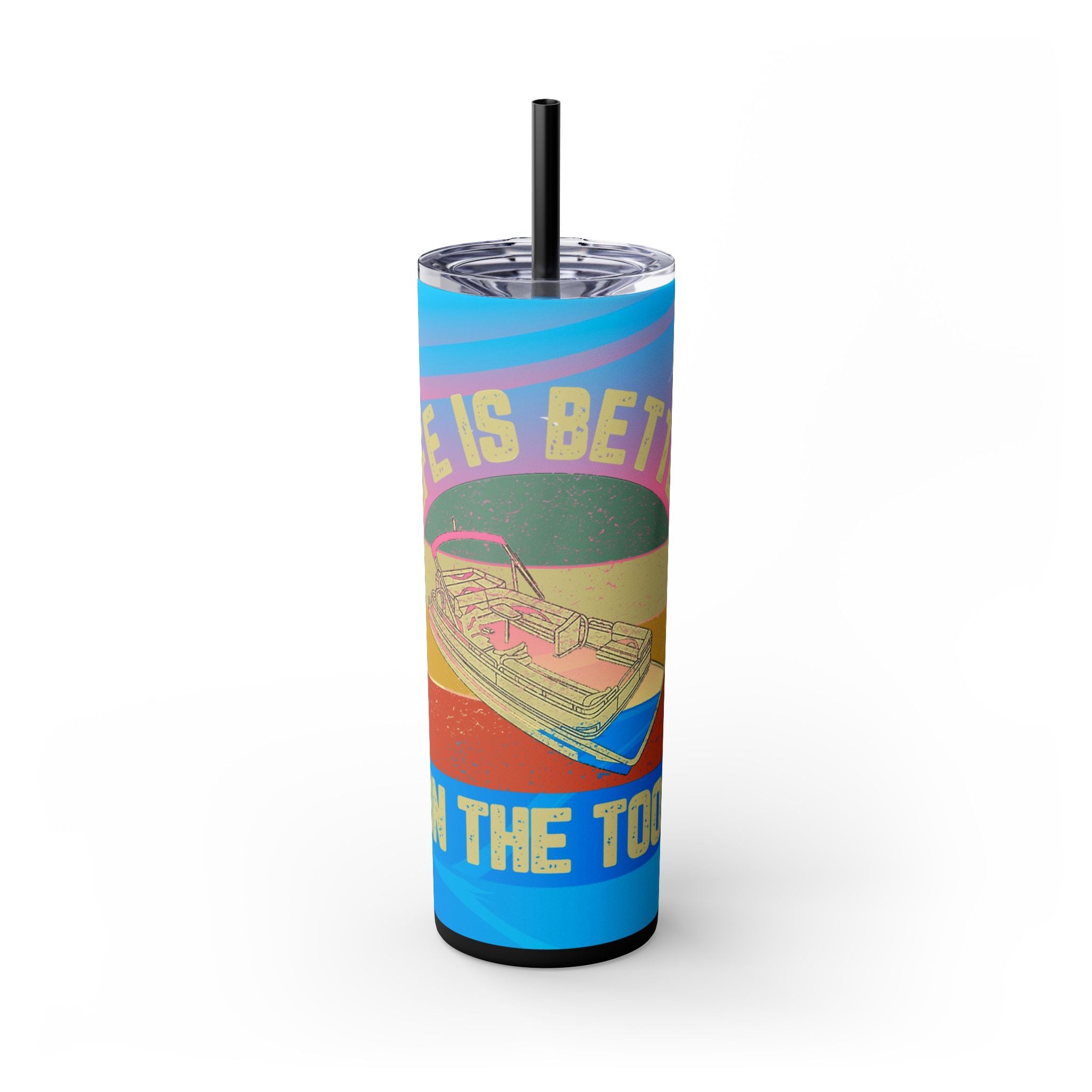 Skinny Tumbler with Straw, 20oz