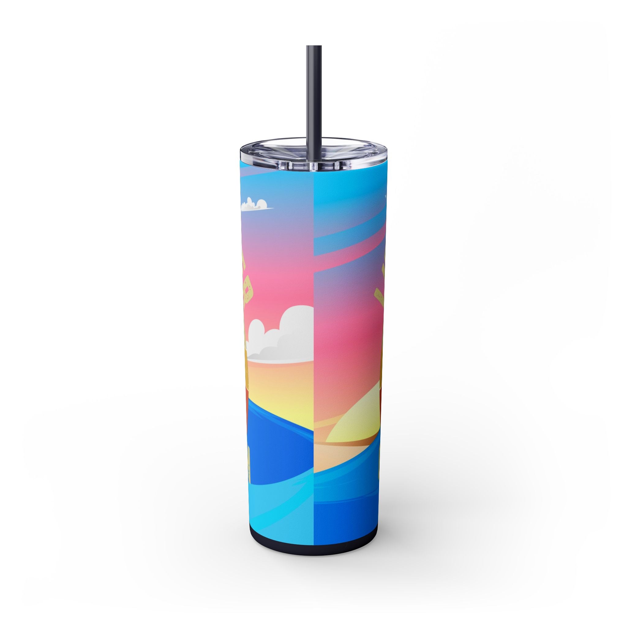 Skinny Tumbler with Straw, 20oz