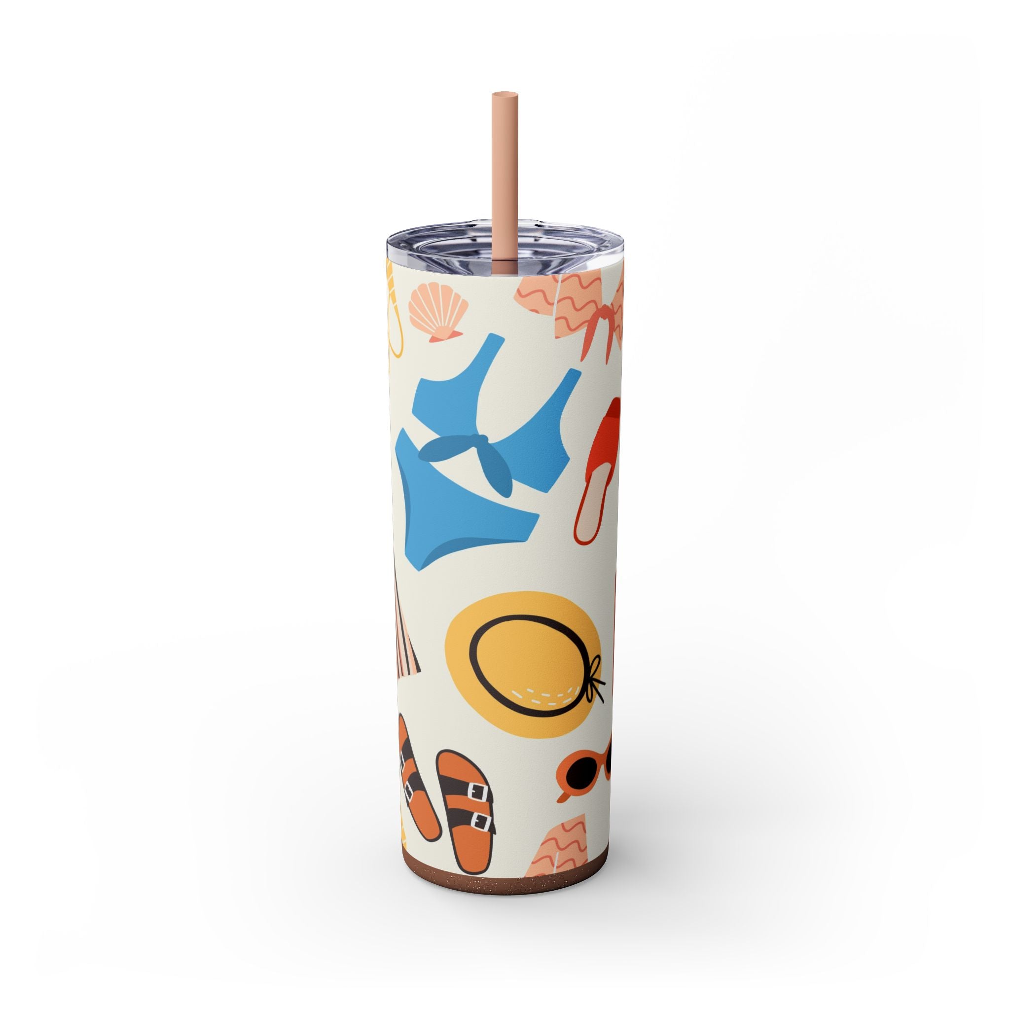 Skinny Tumbler with Straw, 20oz