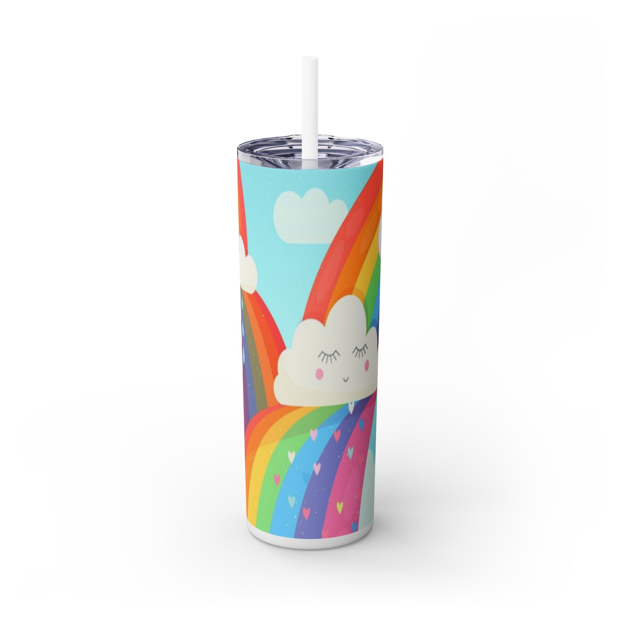 Skinny Tumbler with Straw, 20oz