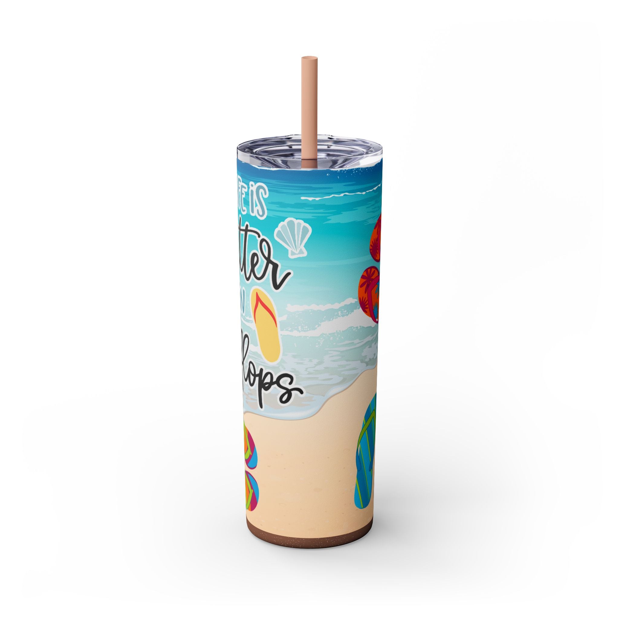 Skinny Tumbler with Straw, 20oz