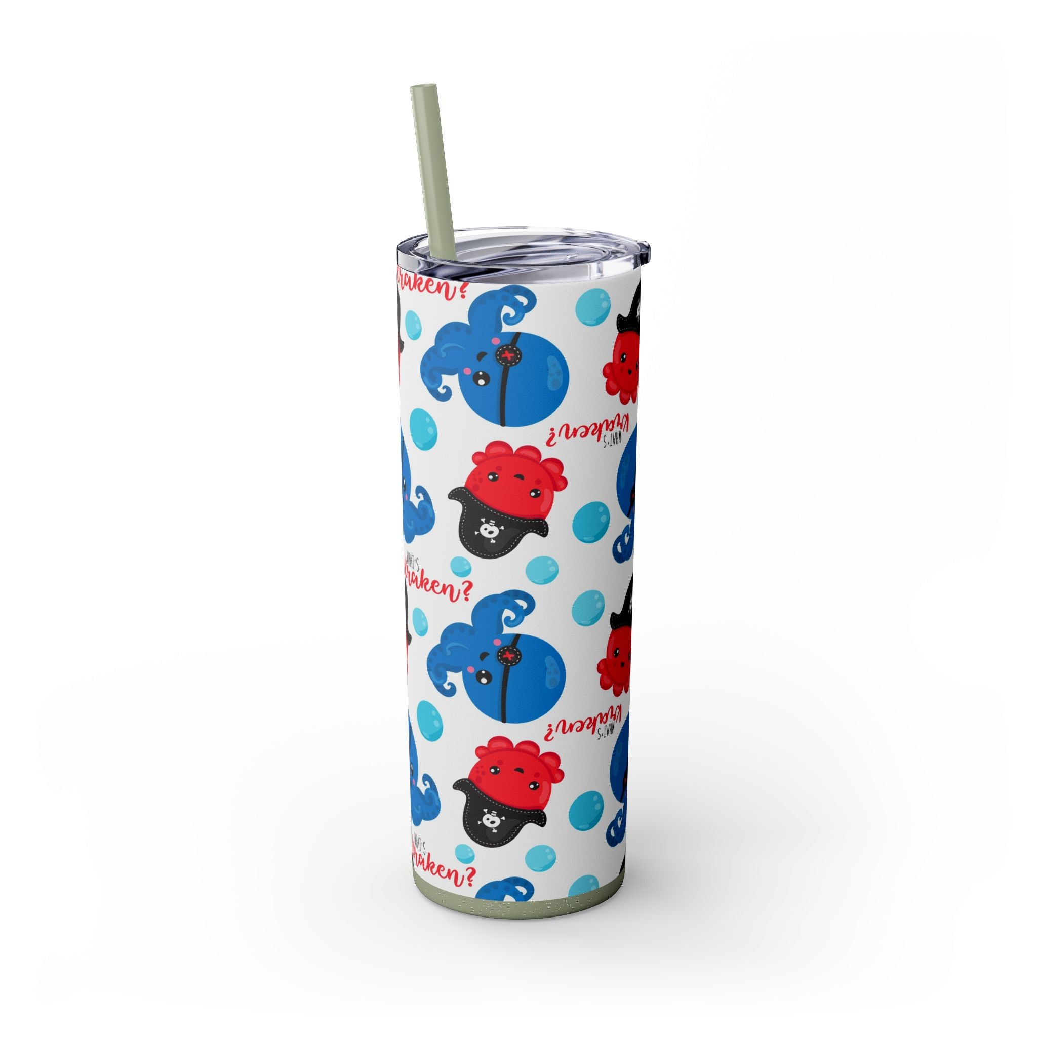 Chilling Sips: 20oz Skinny Tumbler for Halloween