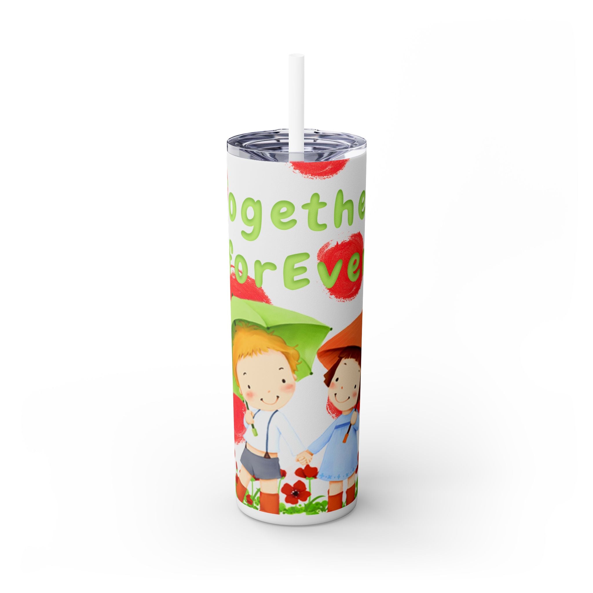 Skinny Tumbler with Straw, 20oz