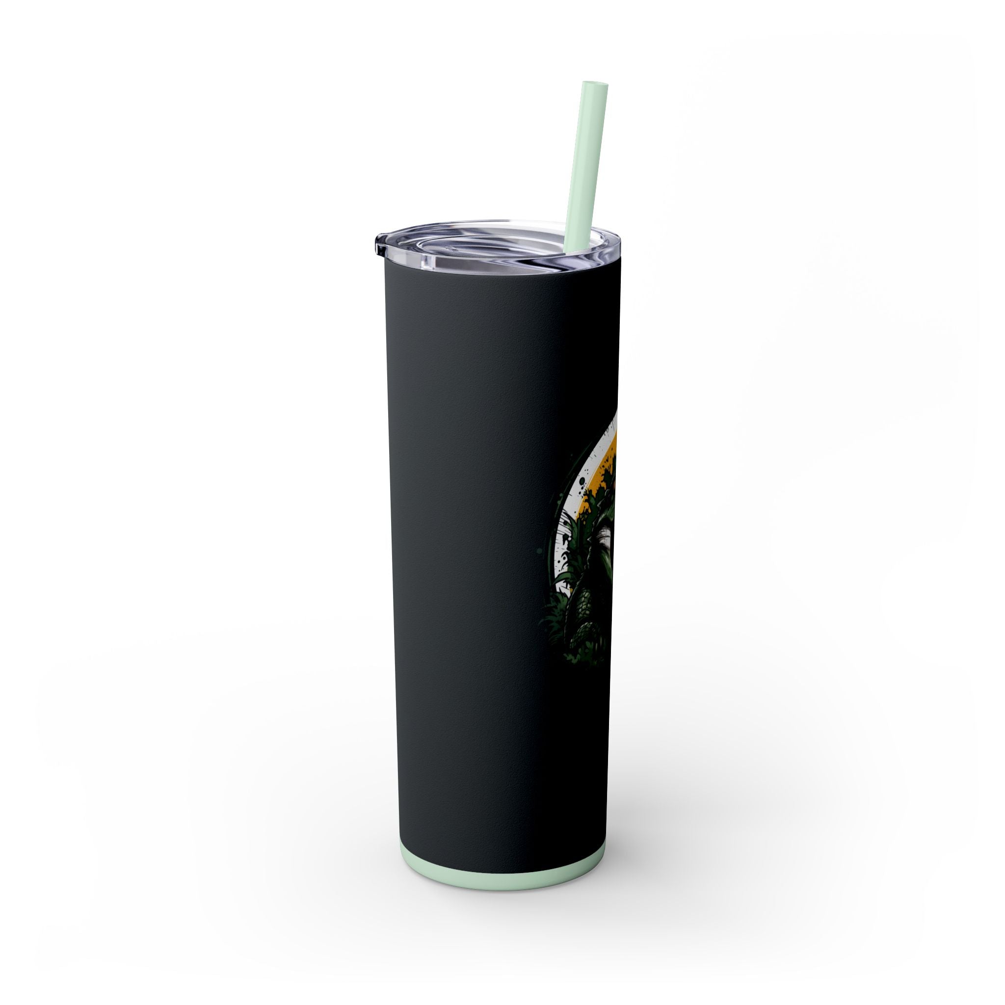 20oz Skinny Tumbler: Crocodile Print for Every Sip