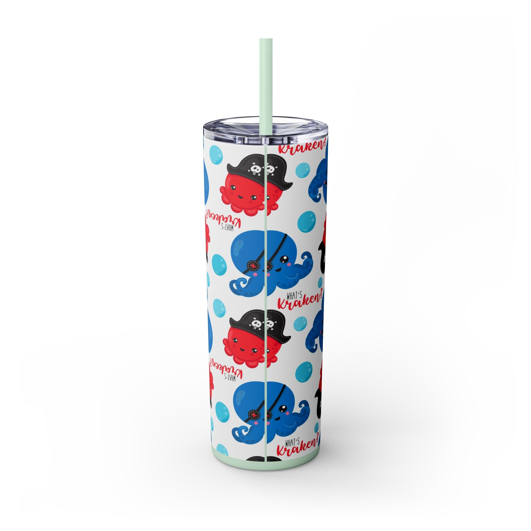 Chilling Sips: 20oz Skinny Tumbler for Halloween