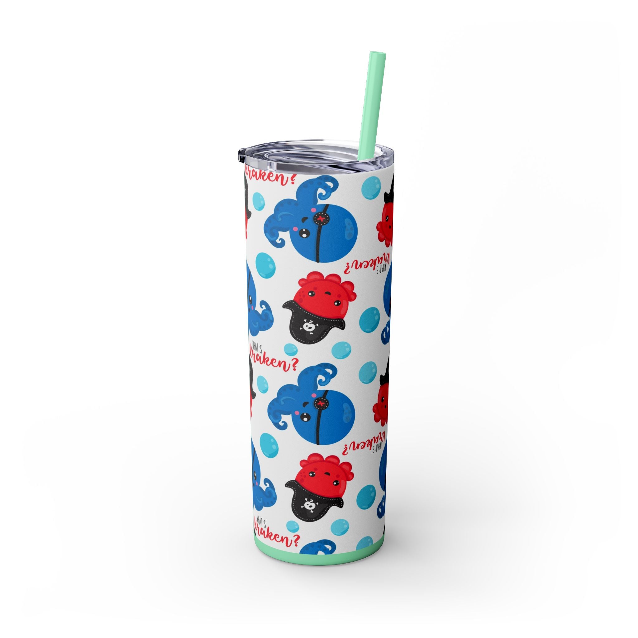 Chilling Sips: 20oz Skinny Tumbler for Halloween