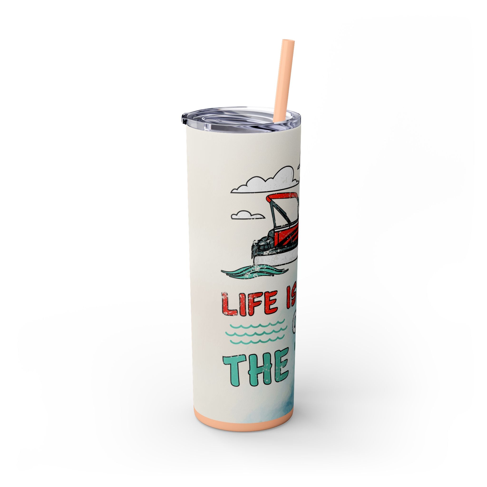 Skinny Tumbler with Straw, 20oz