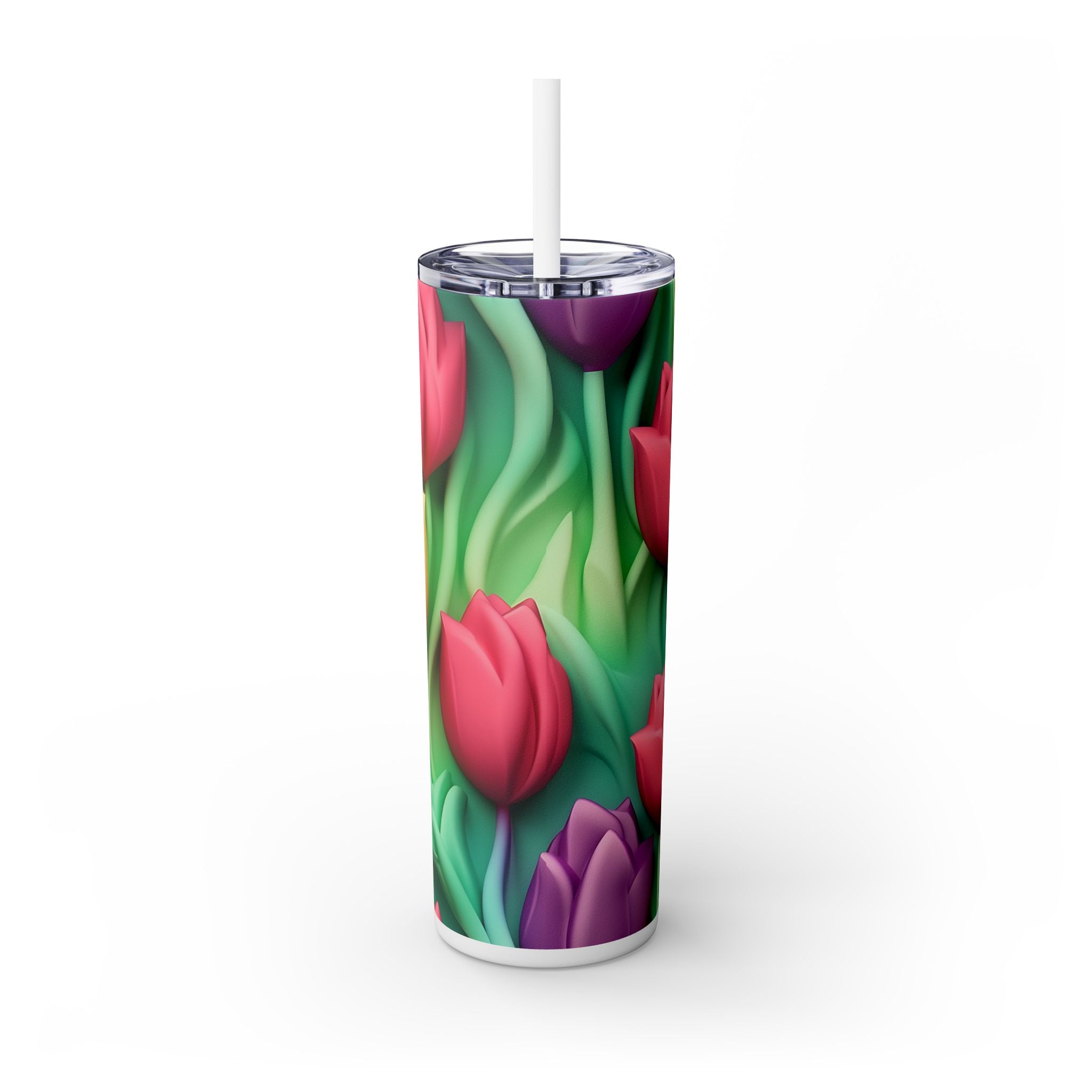 Skinny Tumbler with Straw, 20oz