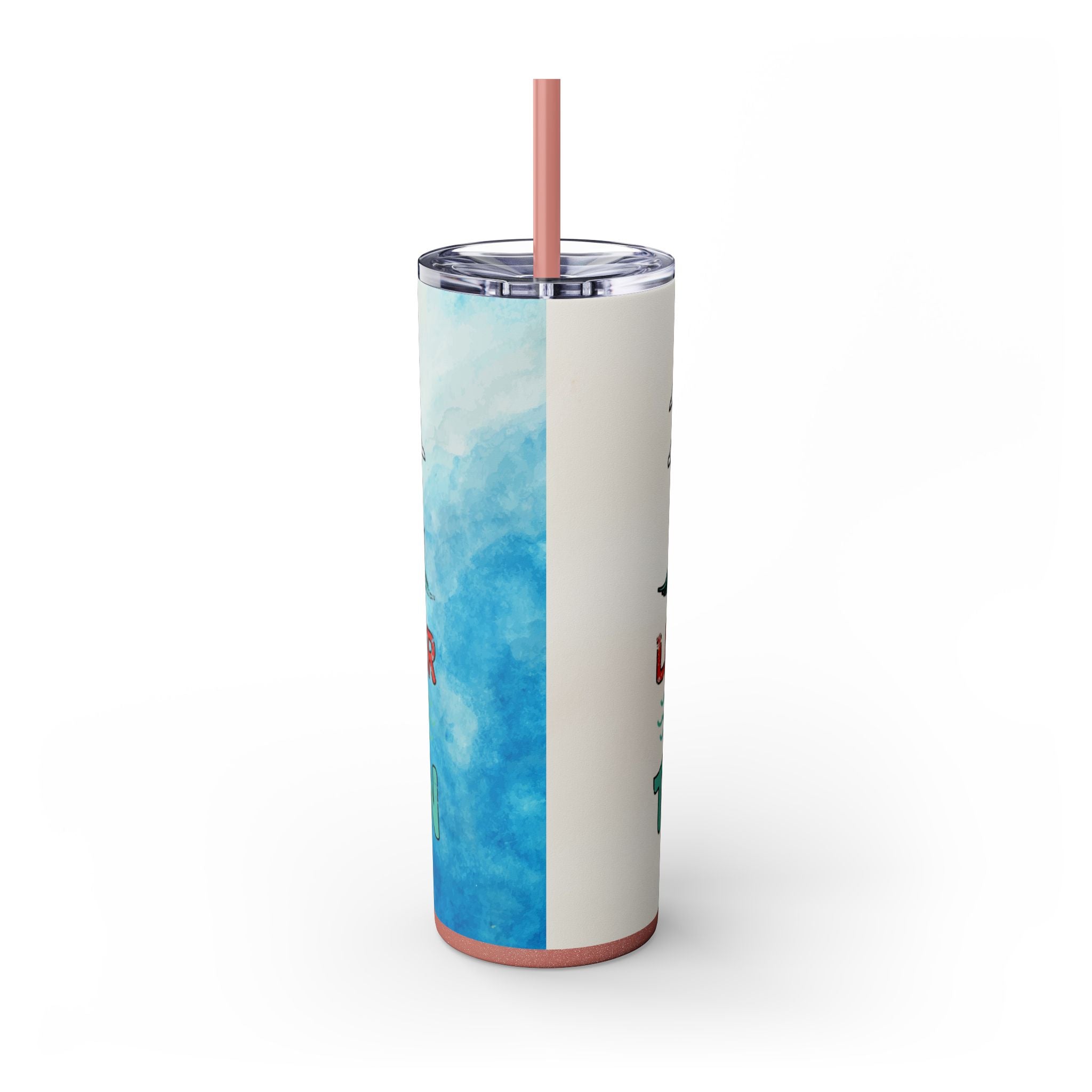 Skinny Tumbler with Straw, 20oz